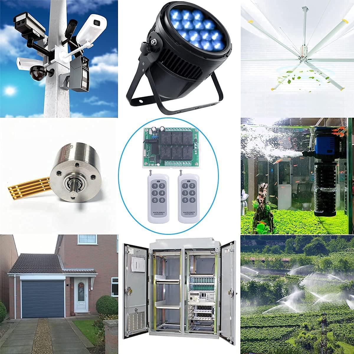 Interruptor Remoto Inalámbrico 6CH DC 12V Mangood 433MHz