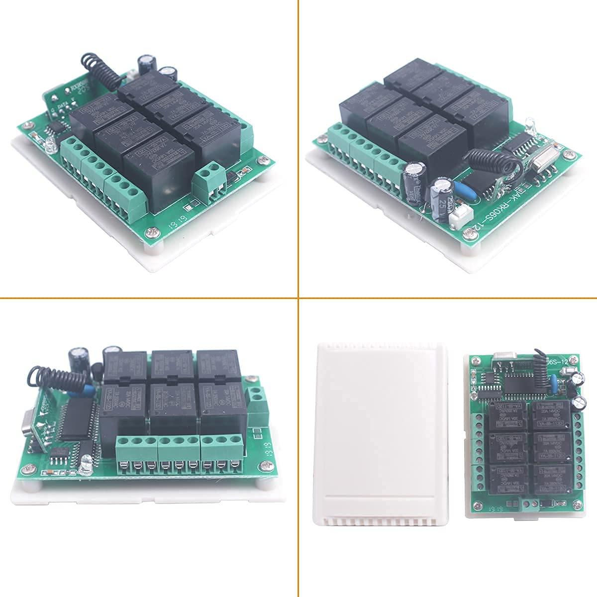 Interruptor Remoto Inalámbrico 6CH DC 12V Mangood 433MHz