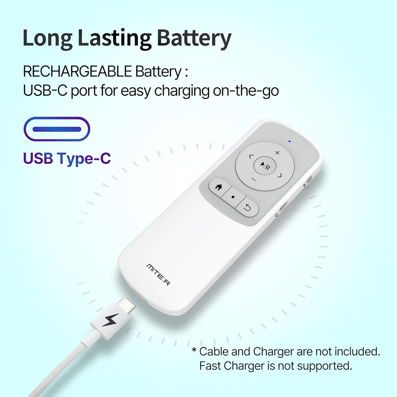 Control Remoto Pasador de Página Bluetooth MITER BTR02 para e-Readers