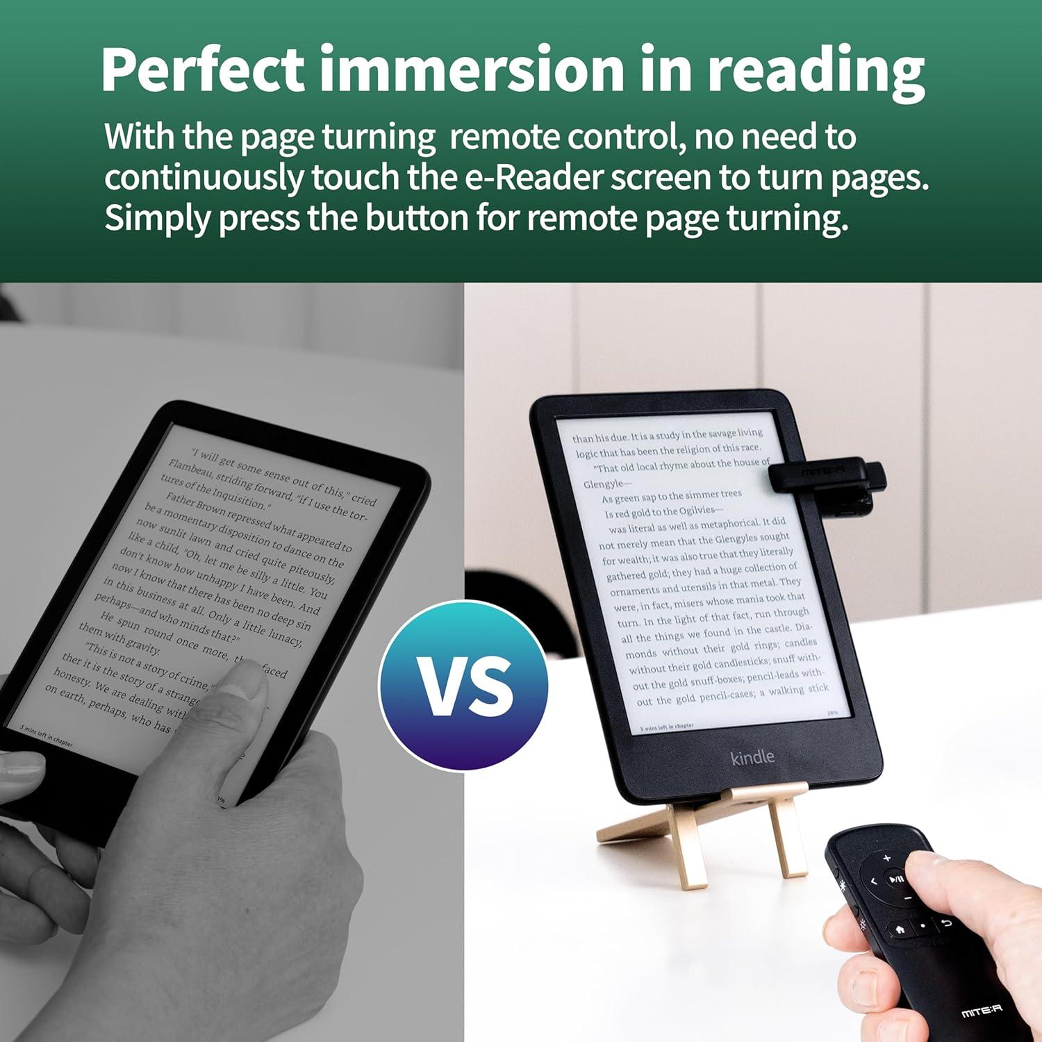 Control Remoto Pasador de Página Bluetooth MITER BTR02 para e-Readers