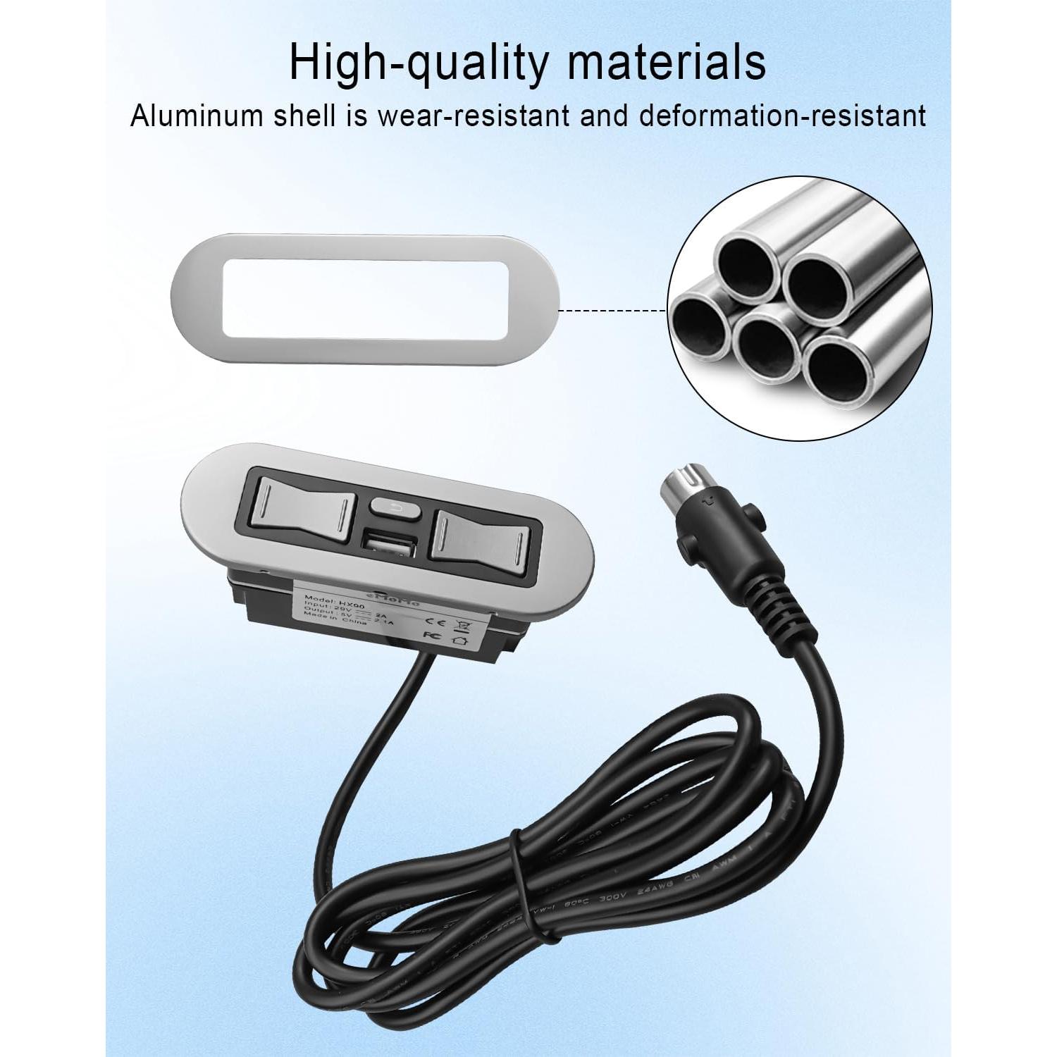 Interruptor Eléctrico Reclinable QAGGUM con Control Remoto USB