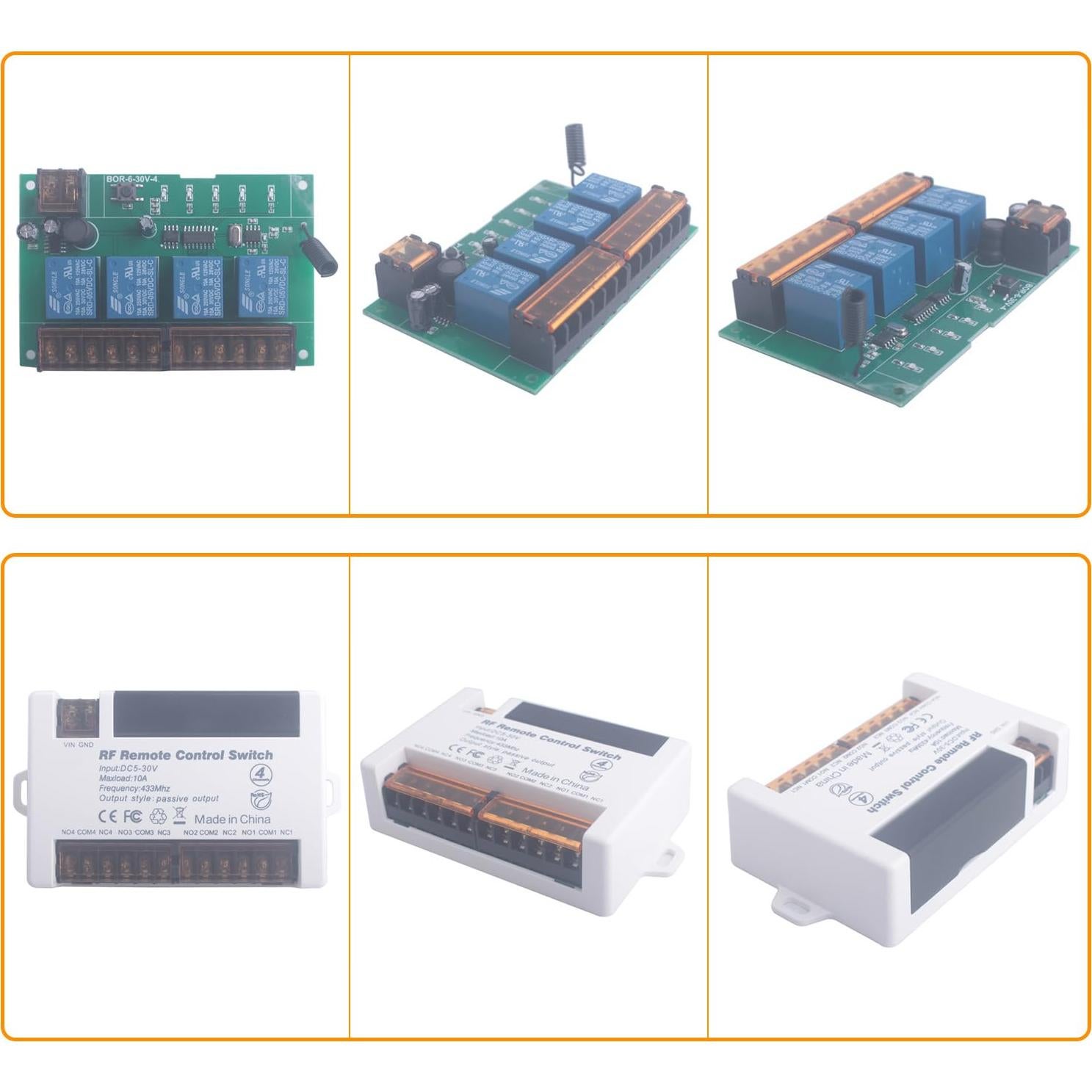 Control Remoto Inalámbrico 4 Canales Mangood 12V-24V