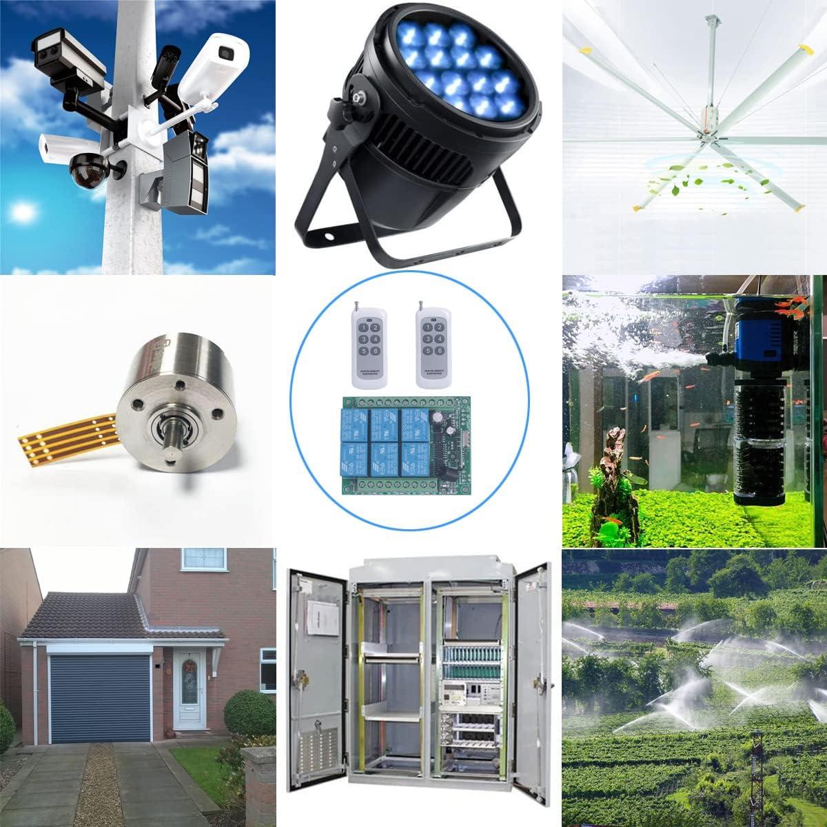 Control Remoto Inalámbrico 12V 6 Canales Mangood 433MHz