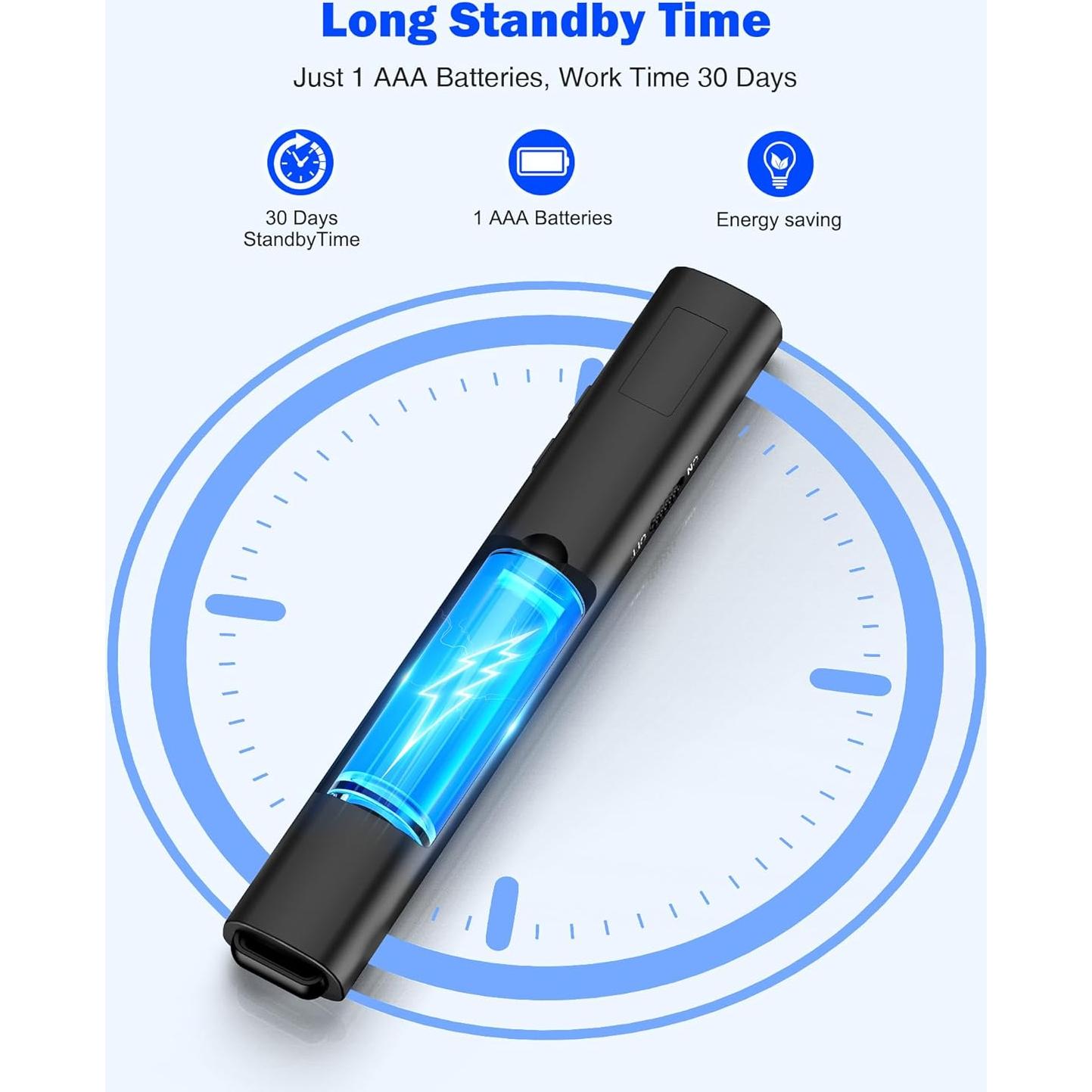 Clicker de Presentación Inalámbrico USB Tipo C con Luz Roja