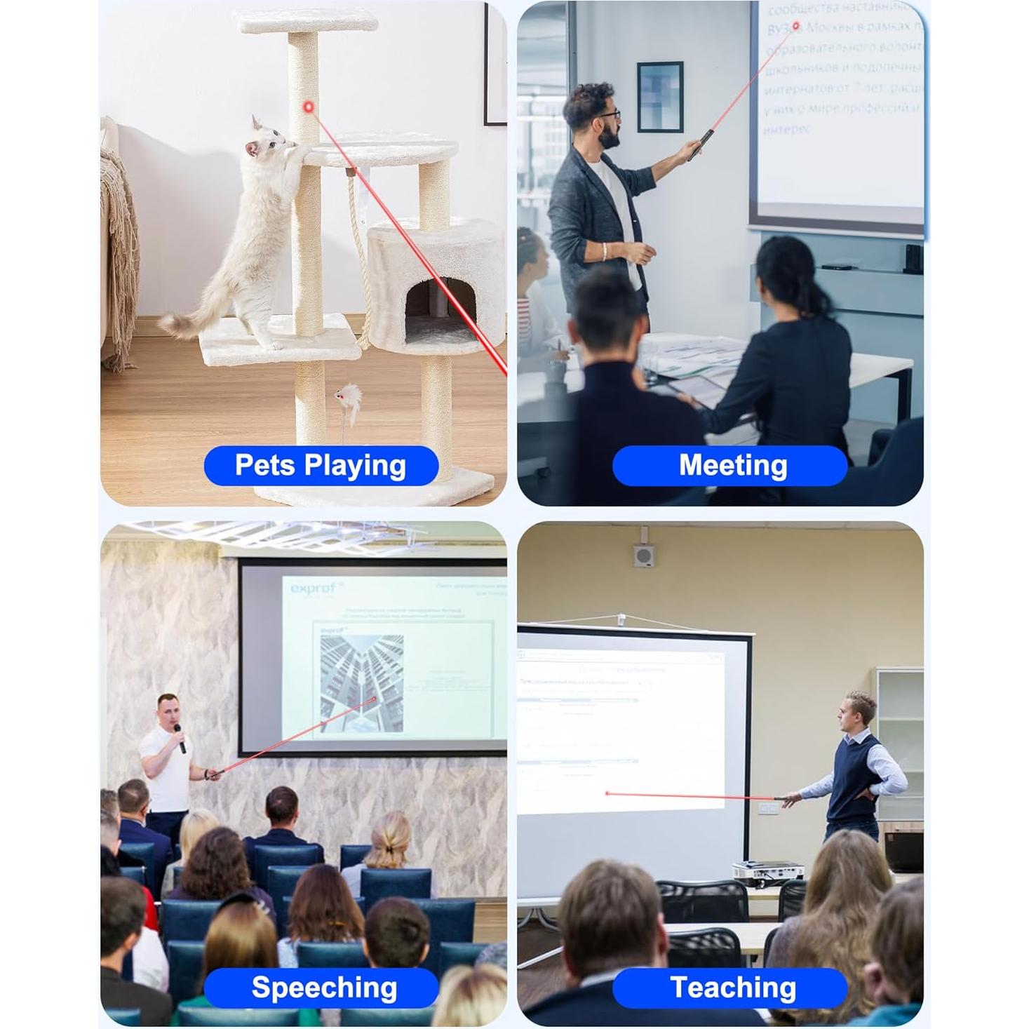 Clicker de Presentación Inalámbrico USB Tipo C con Luz Roja