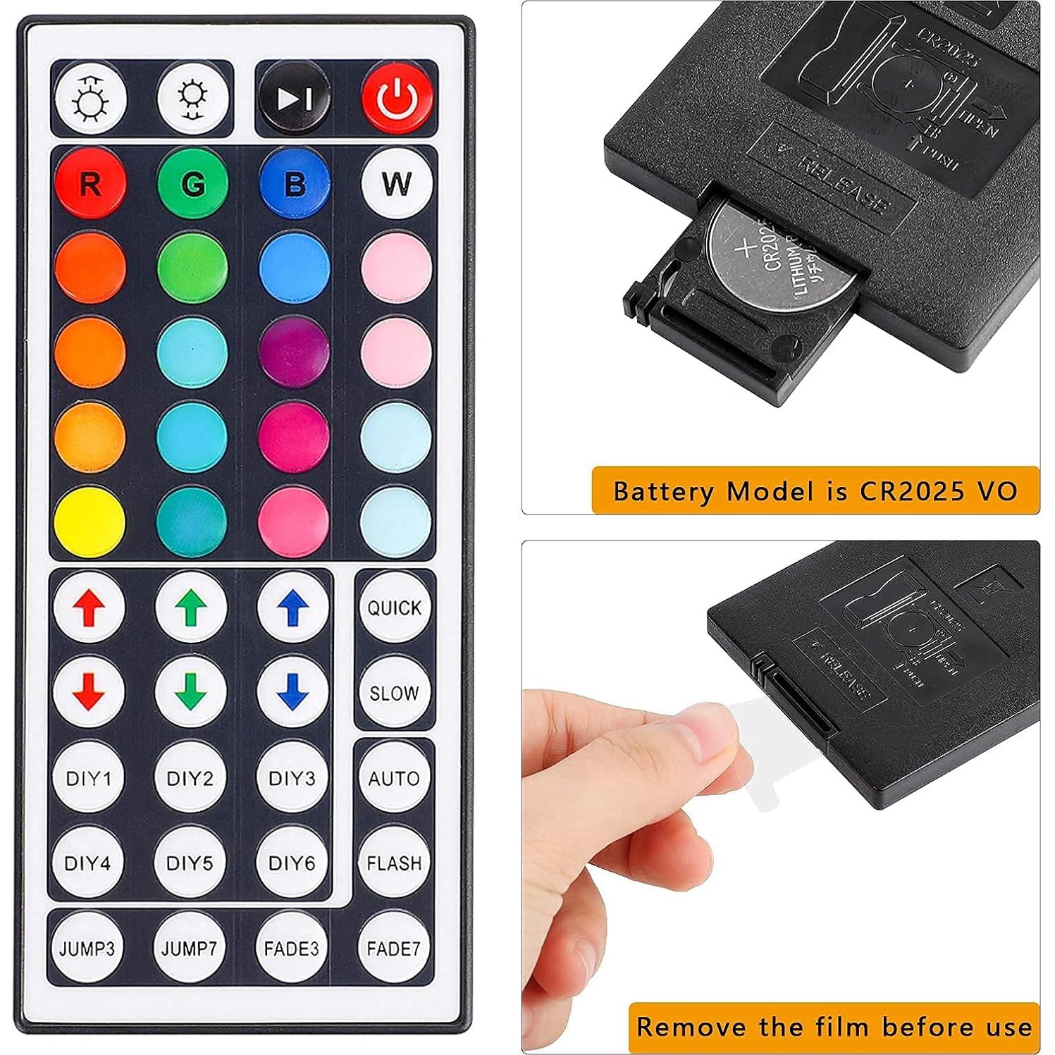 Control Remoto Inalámbrico RGB LED SUPERNIGHT 44 Teclas