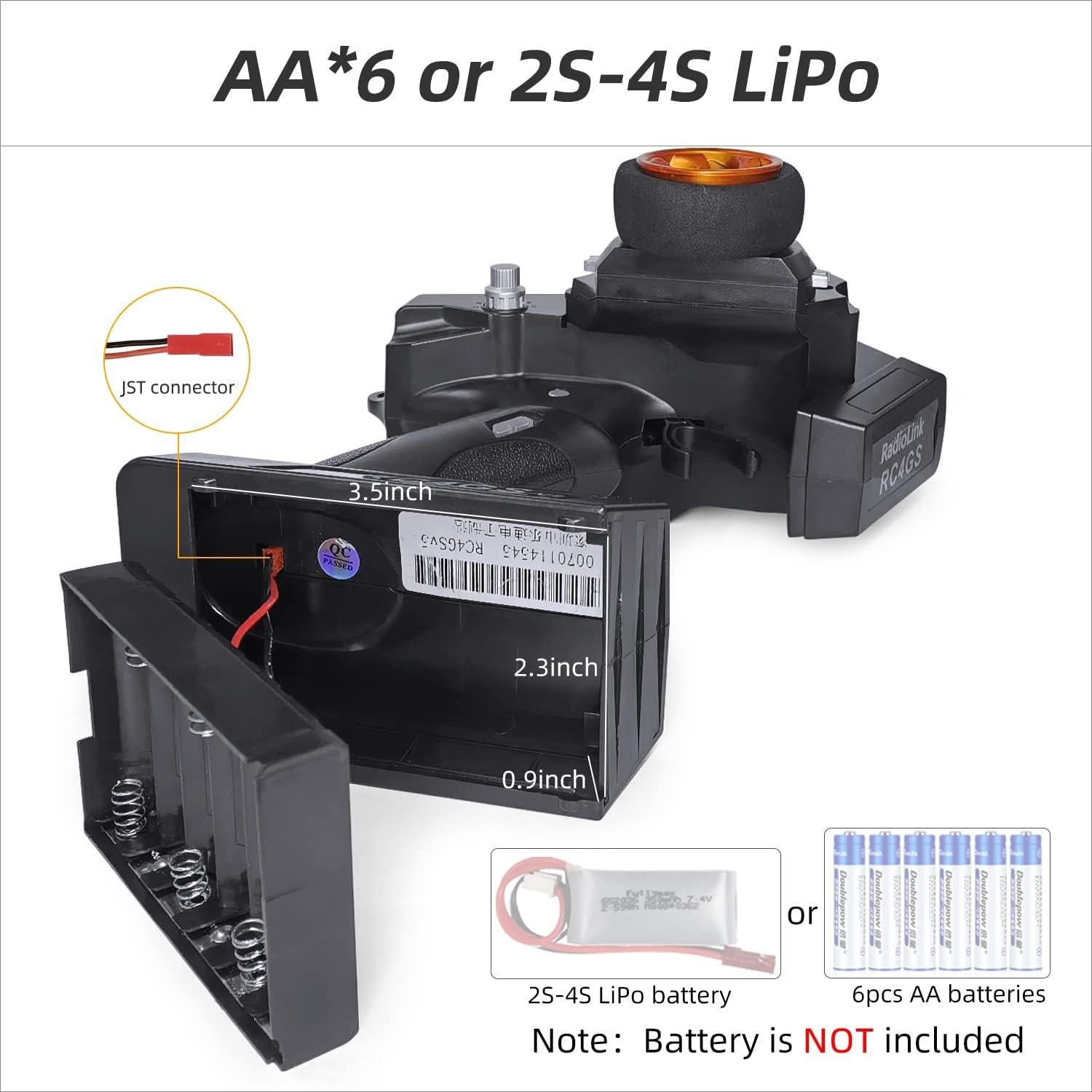 Transmisor y Receptor RC Radiolink RC4GS V3 5 Canales 2.4GHz