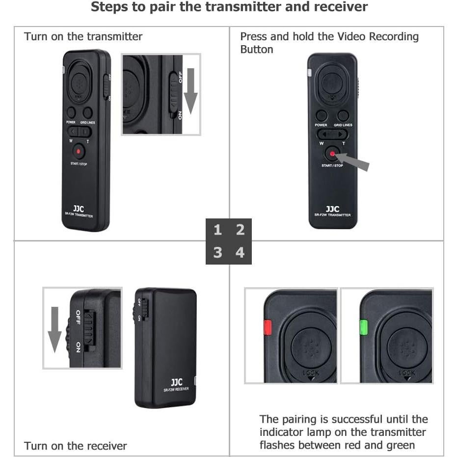 Control Remoto Inalámbrico JJC SRF2W para Cámaras Sony