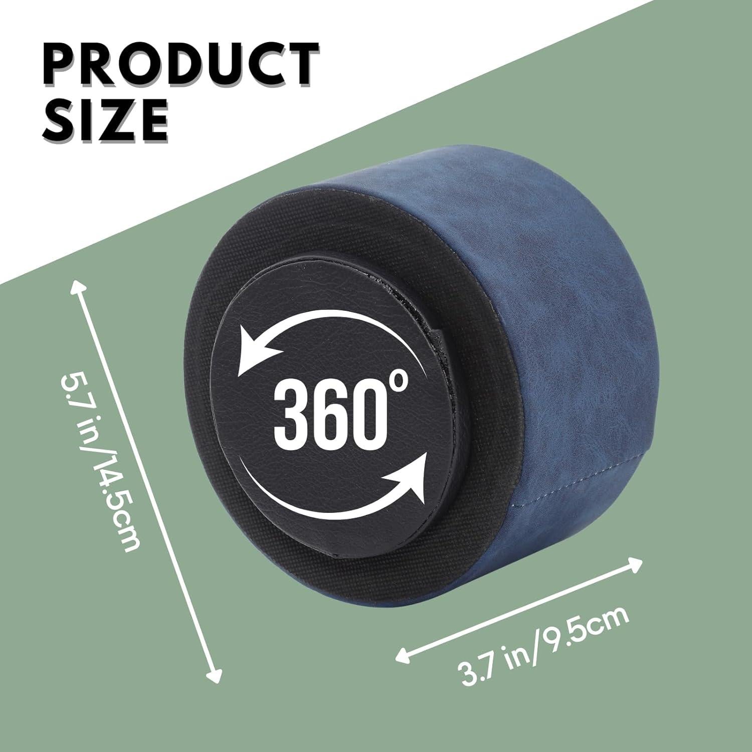 Organizador de Escritorio LINKWELL Azul 4 Compartimentos 360°