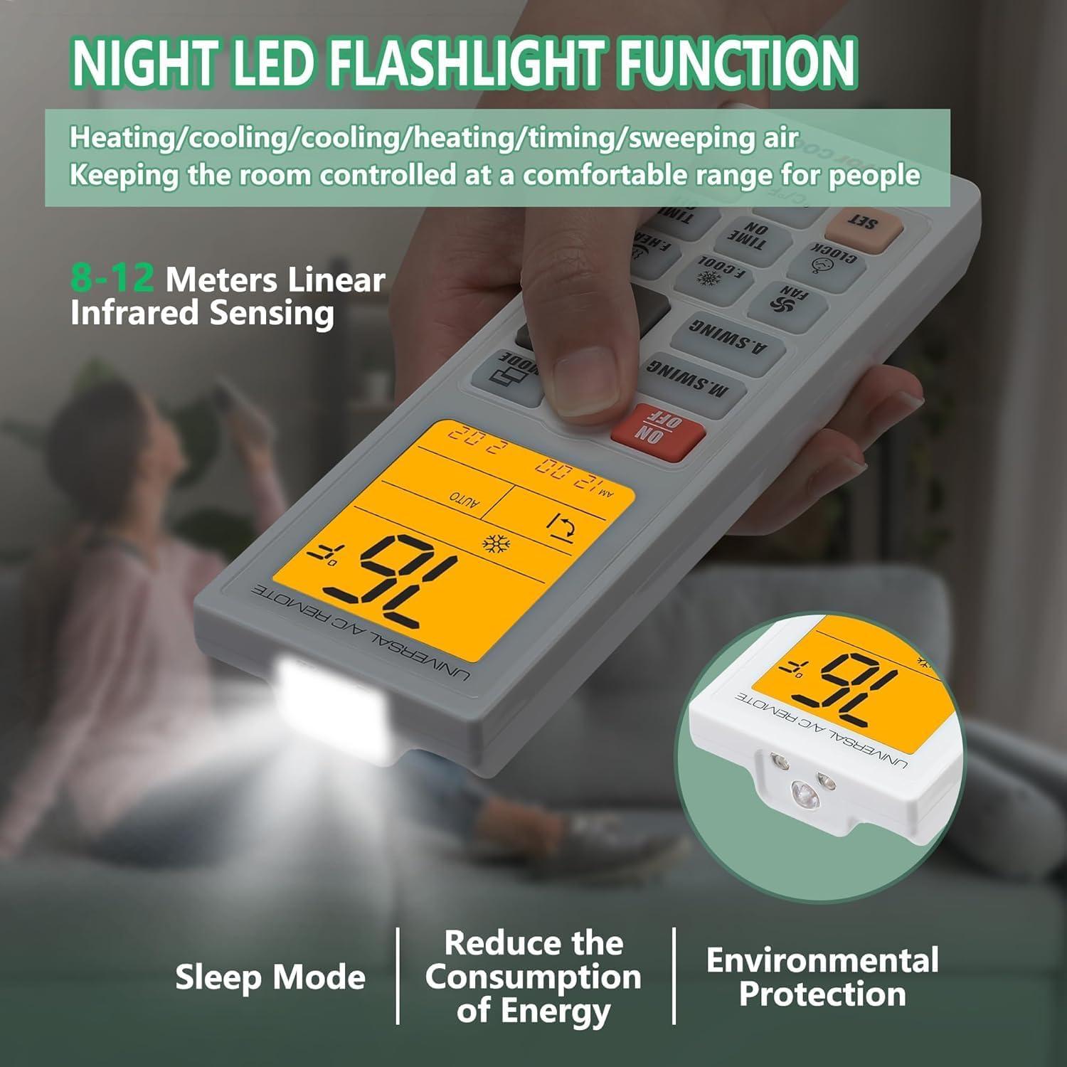 Control Remoto Universal LCD FavorCOOL para Aire Acondicionado