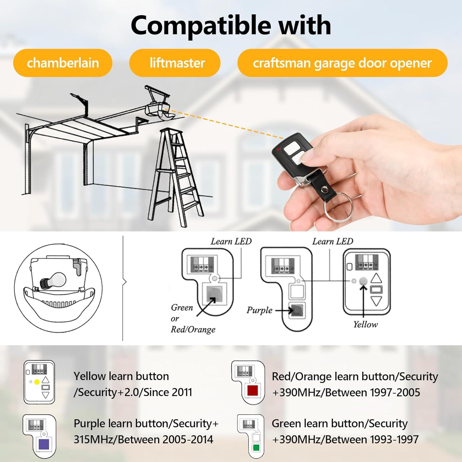Control Remoto para Puerta de Garaje LiftMaster 893Max