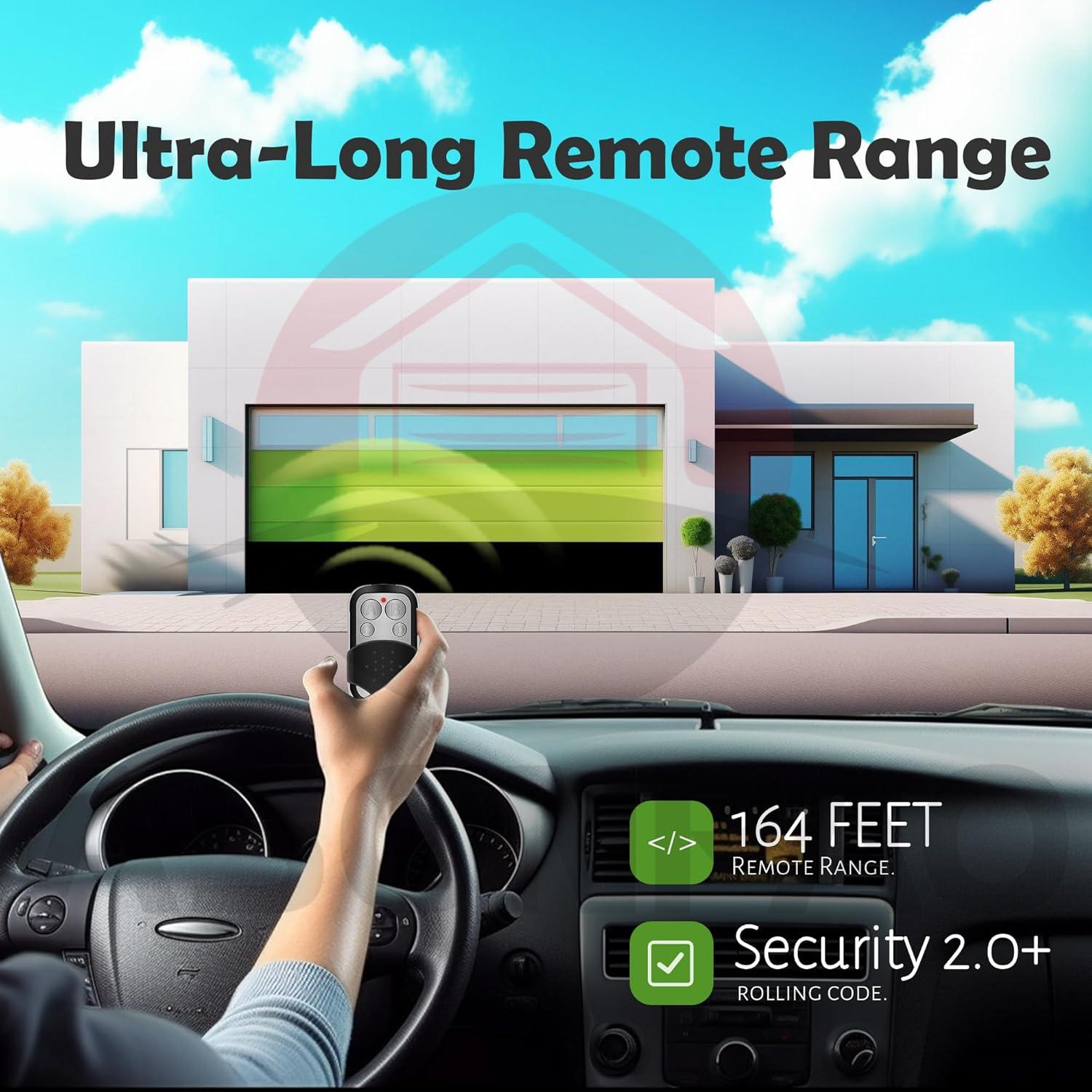 Control Remoto Universal LiftMaster 893MAX 2 Pak para Garaje