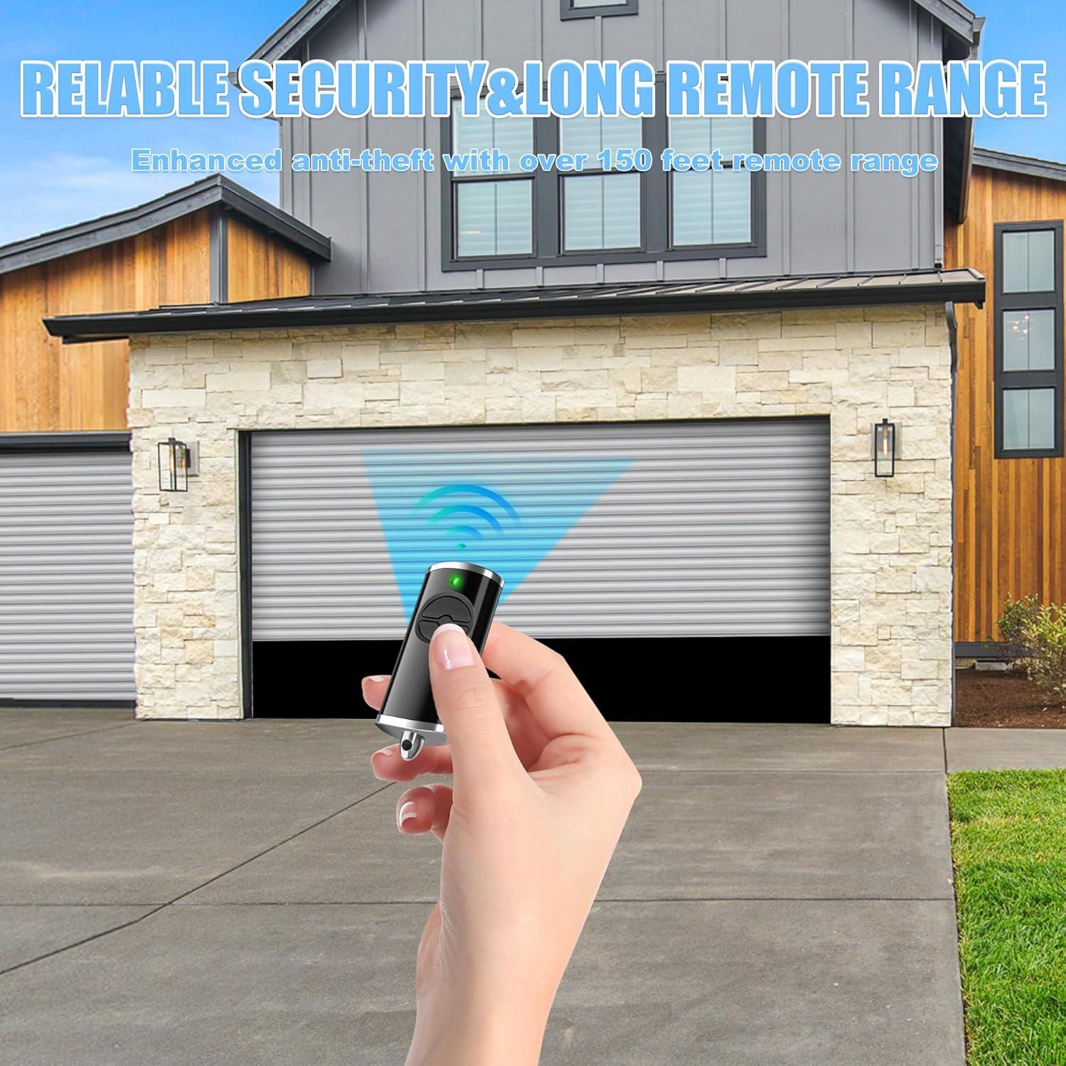 Control Remoto de Puerta de Garaje DDCafor 893MAX 2 Botones