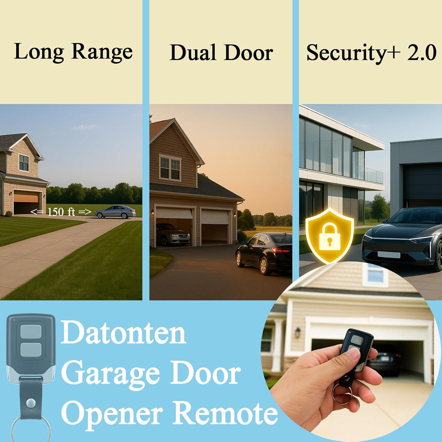 Control Remoto de Garaje Liftmaster 893MAX 891LM 2 Piezas