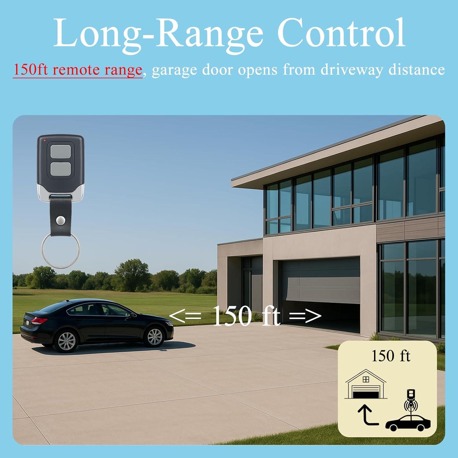 Control Remoto de Garaje Liftmaster 893MAX 891LM 2 Piezas