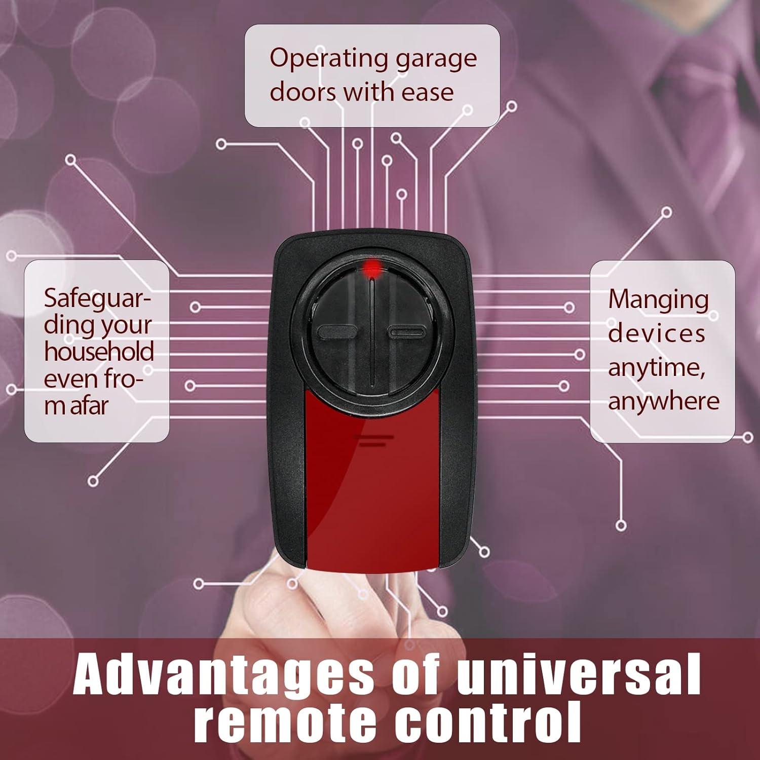 Control Remoto Universal 380UT XINAXDE para Garaje - Paquete de 2