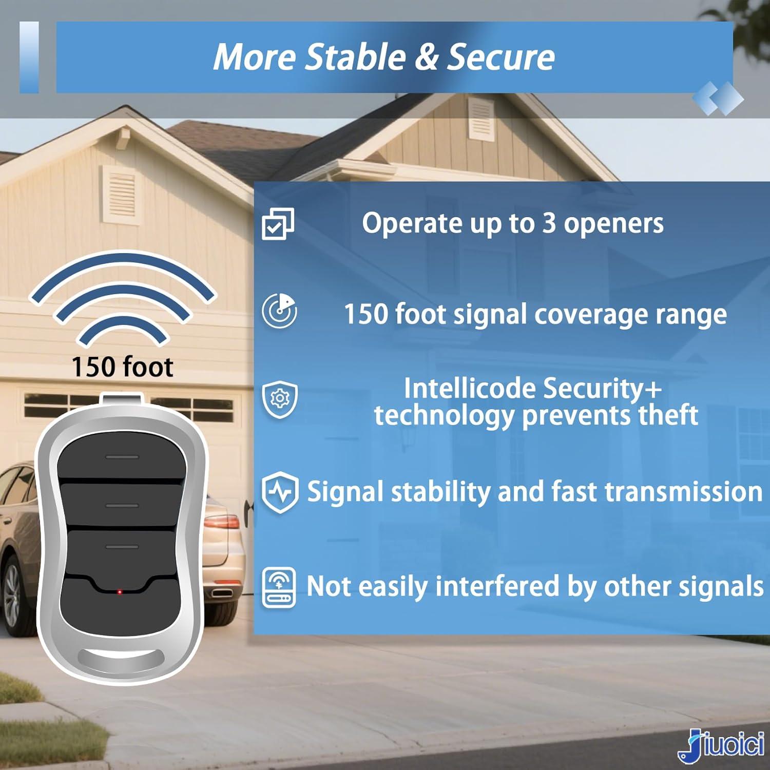 Control Remoto Genie G3T-R Mejorado 315/390 MHz - 1 Paquete