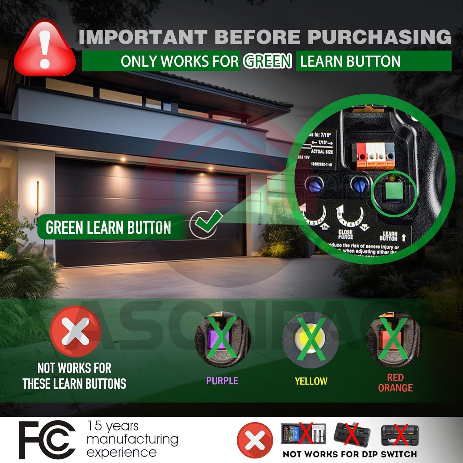 Control Remoto de Puerta de Garaje LiftMaster 81LM 850CB