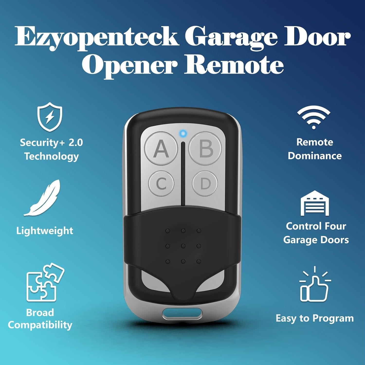 Control Remoto Ezyopenteck I11-MAX para Puerta de Garaje