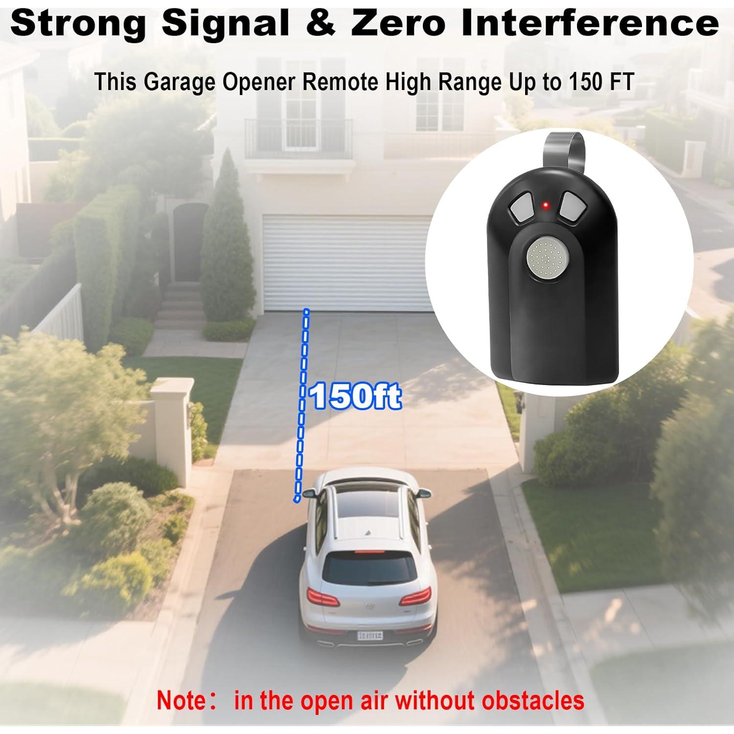 1 for Genie Garage Door Opener Remote,Compatible with Genie Intellicode & Overhead Door Garage Door Opener, ACSCTG Type 3 GIT-3 Garage Door Remote 3-Button Remote (390MHz)