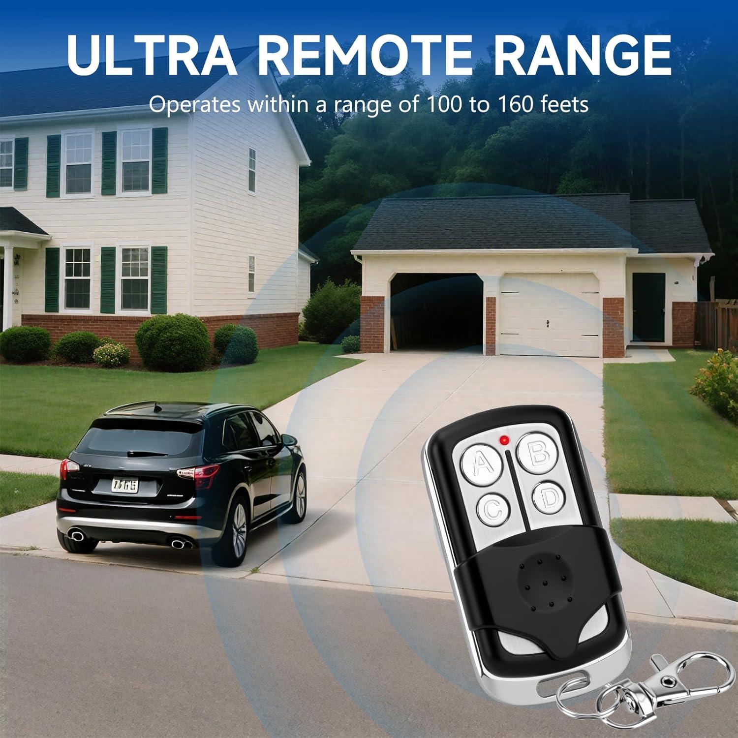 Control Remoto Inalámbrico para Garaje GIOATY 893LM - Paquete de 2