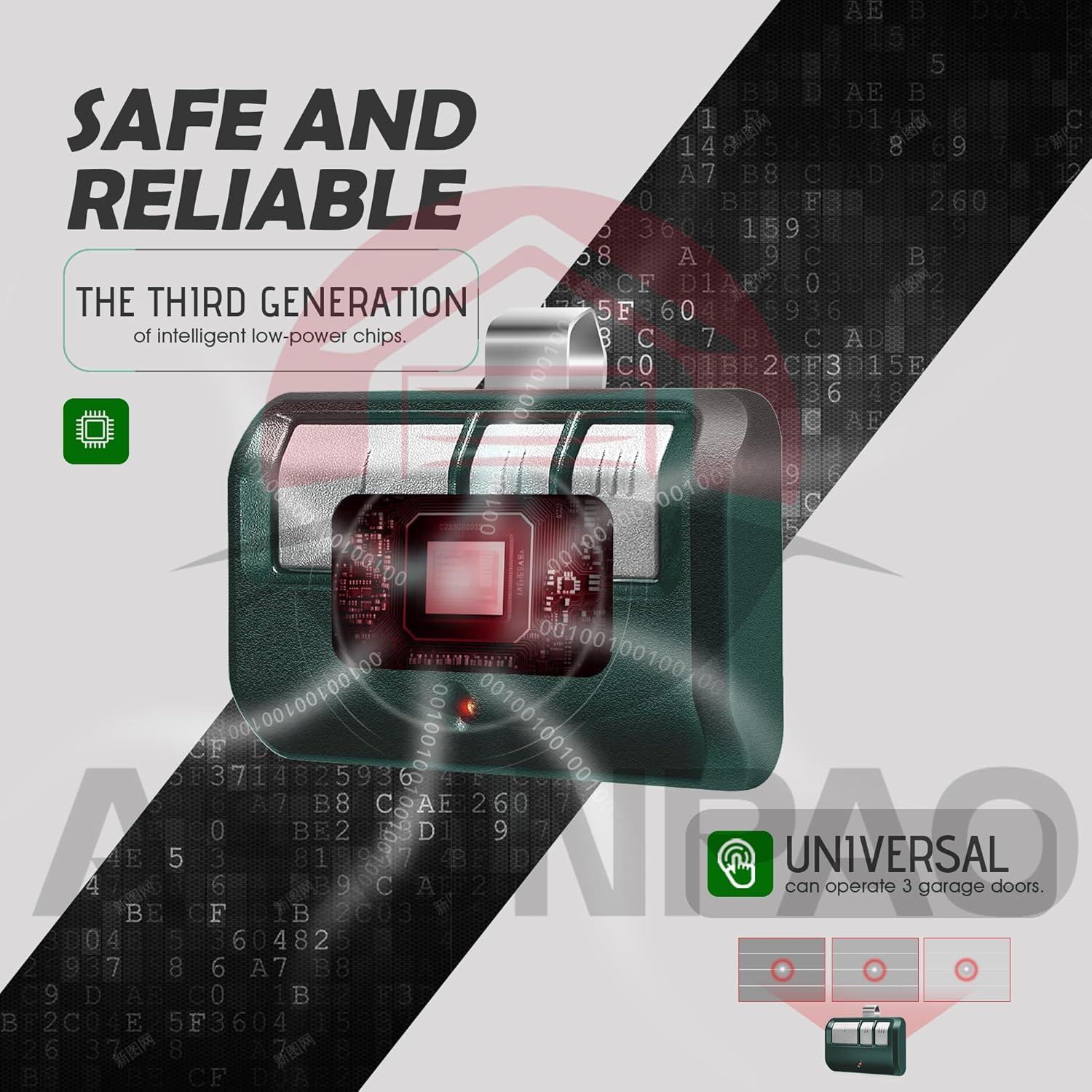 Control Remoto Universal LiftMaster 893MAX 2 Pak con Baterías