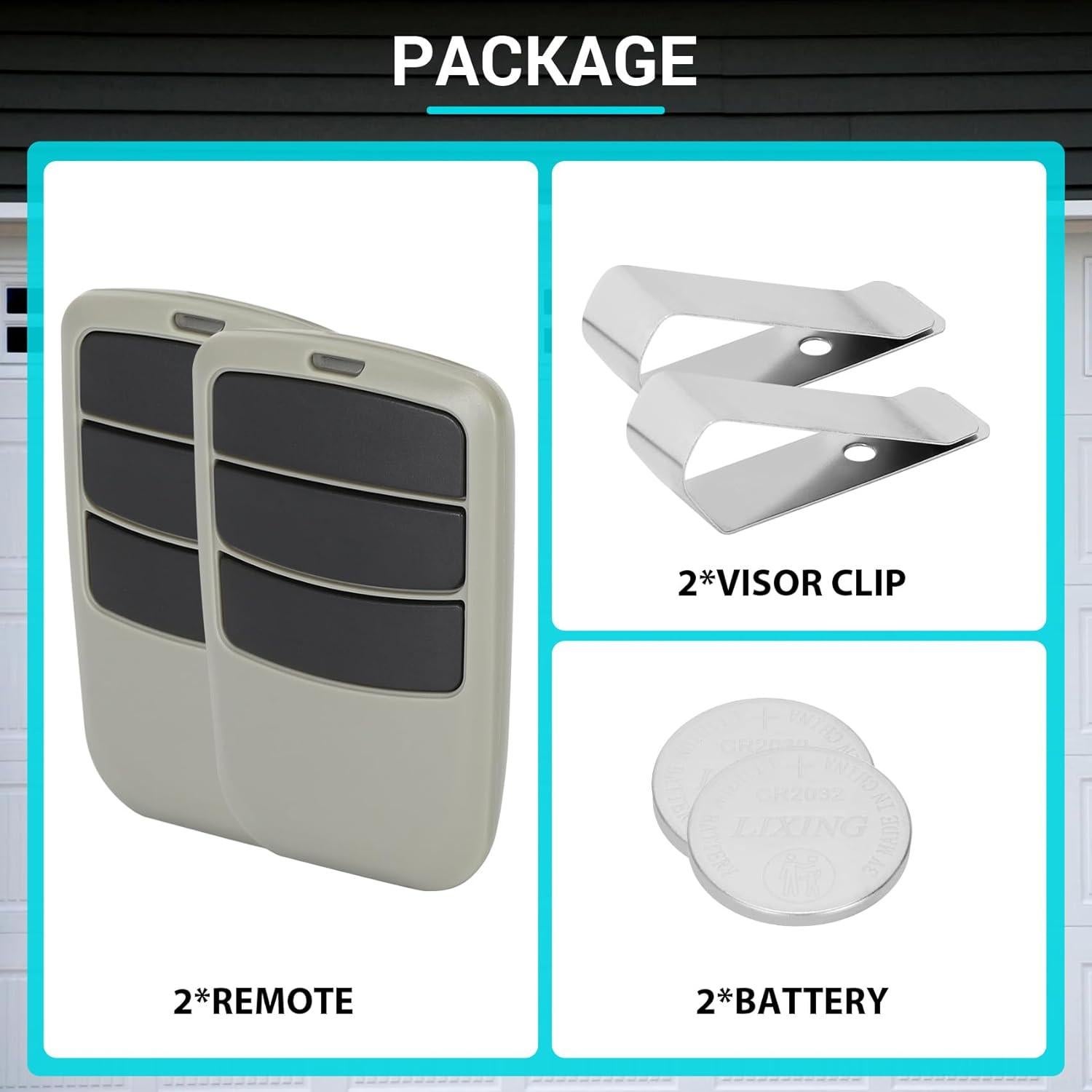 Control Remoto D3B Pevxou para Puerta de Garaje Guardian 2 Pzs