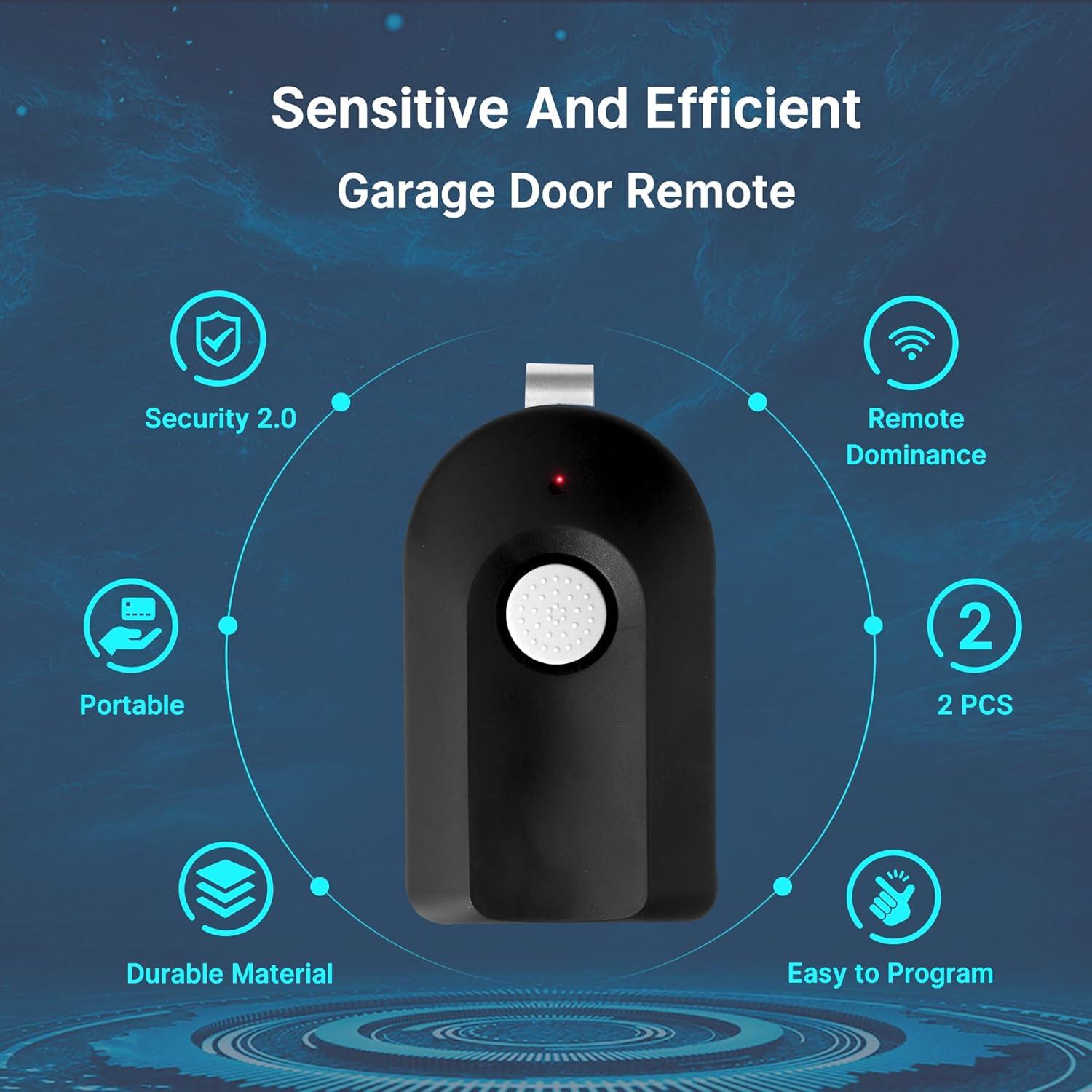 Control Remoto CreaCity ACSCTG Tipo 1 para Garaje 390MHz