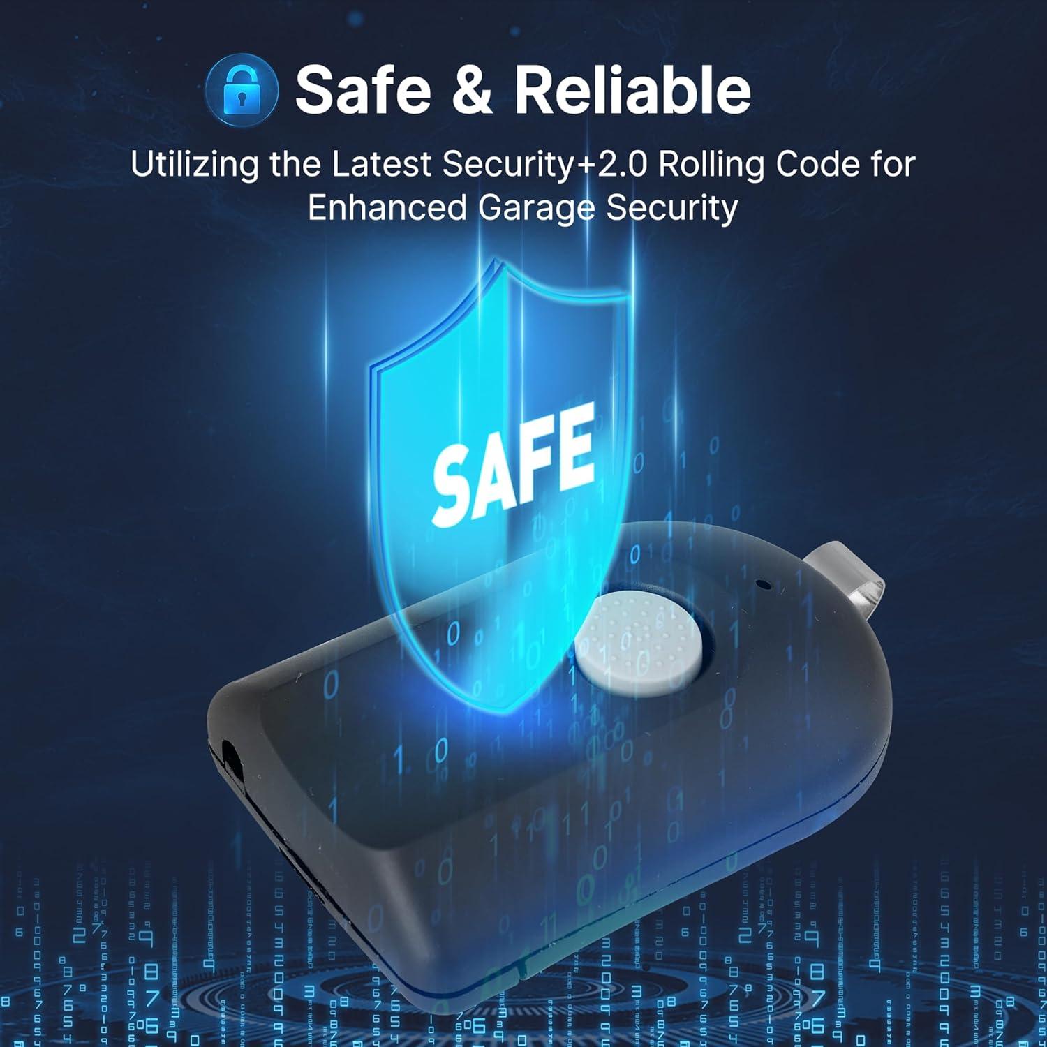 Control Remoto CreaCity ACSCTG Tipo 1 para Garaje 390MHz