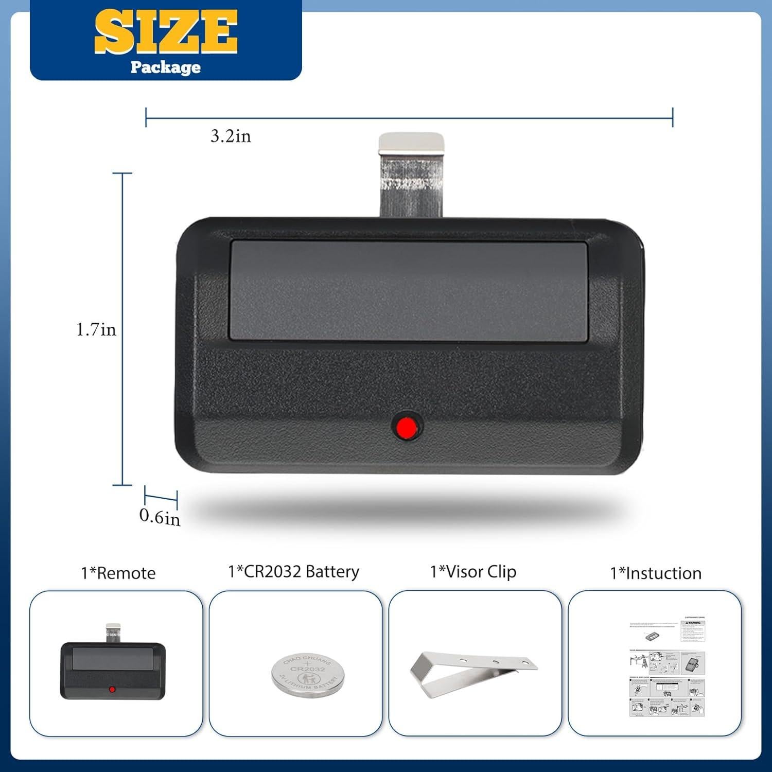 Control Remoto 891LM Pevxou para Abridor de Garaje - Seguridad 2.0