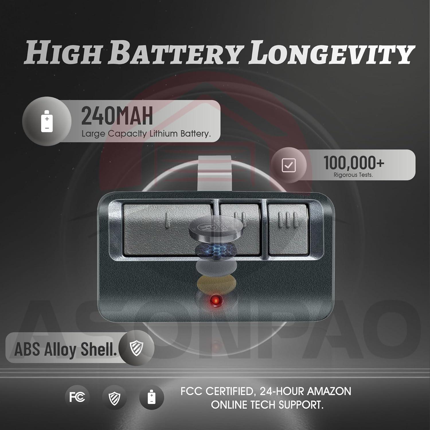 Control Remoto Universal Chamberlain 953EV 2 Paquete para Garaje