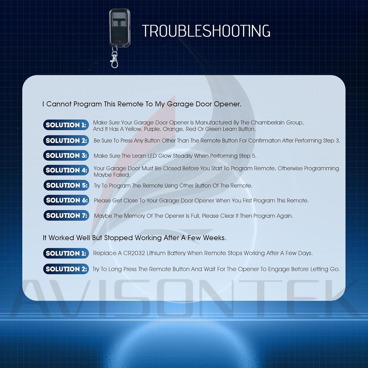 Control Remoto Universal LiftMaster 893MAX para Puerta de Garaje