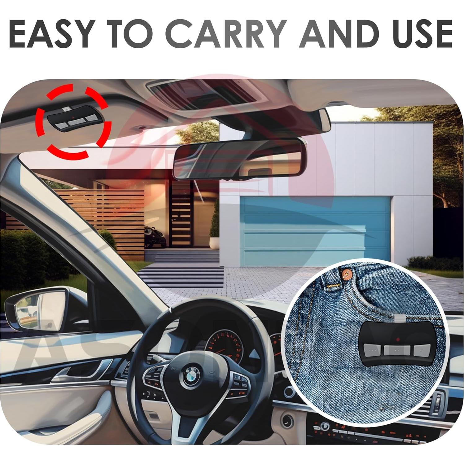 Control Remoto de Puerta de Garaje Genie GITR-3 - 2 Unidades