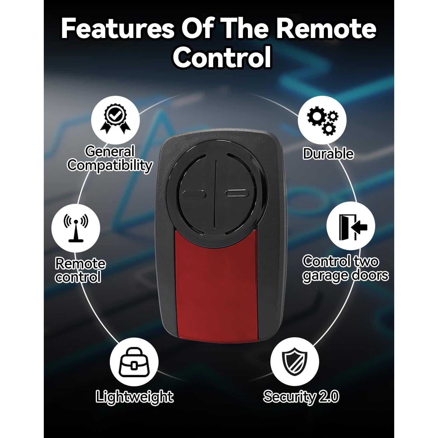 Control Remoto Universal LiftMaster 380UT para Garaje