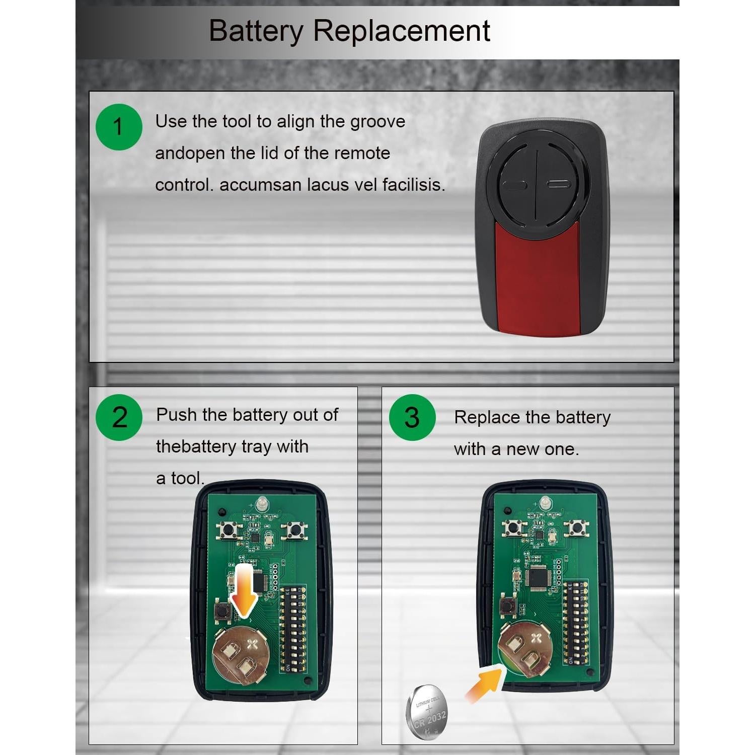 Control Remoto Universal LiftMaster 380UT para Garaje