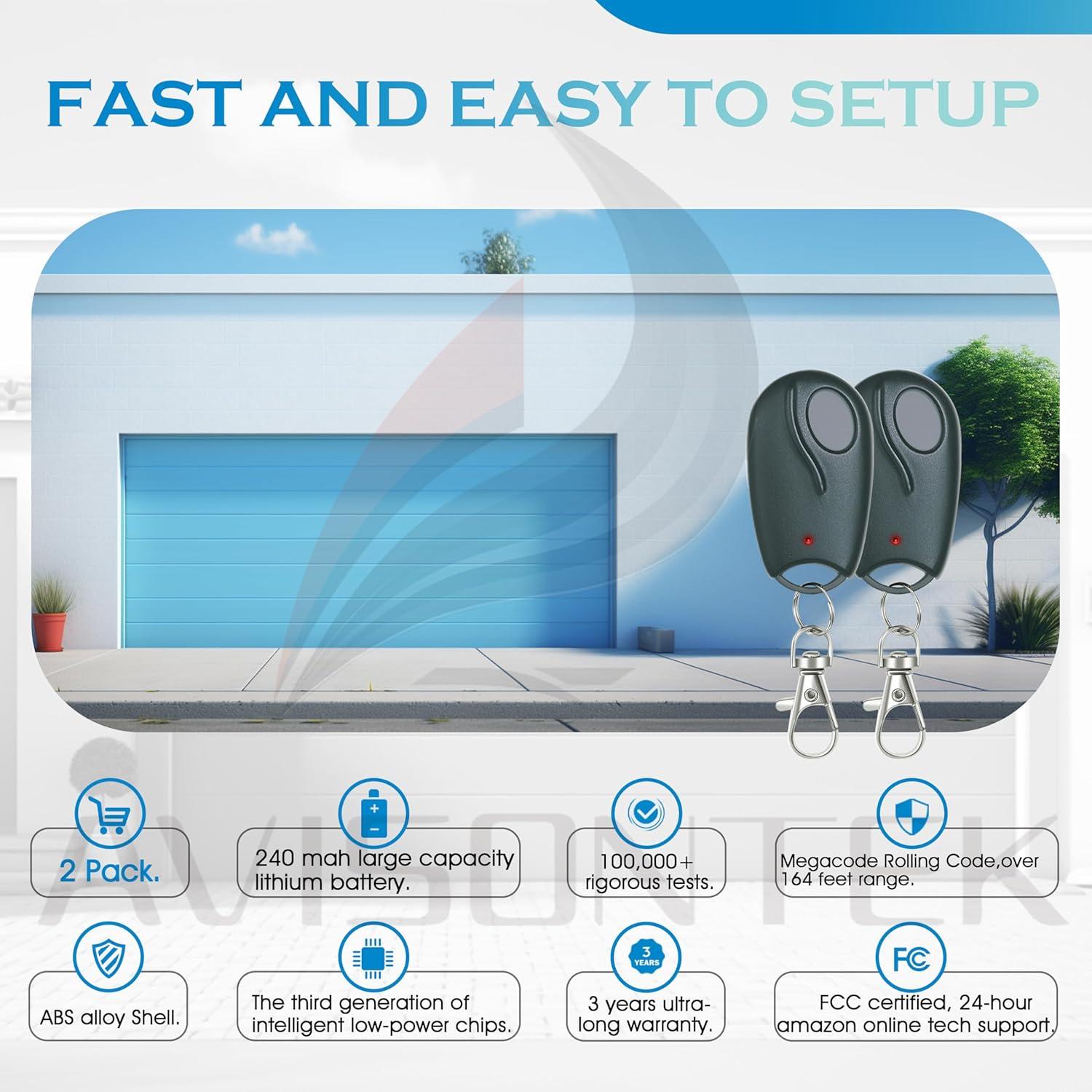 Abridor de Puerta de Garaje Remoto Linear ACT-31B 3 Años Garantía