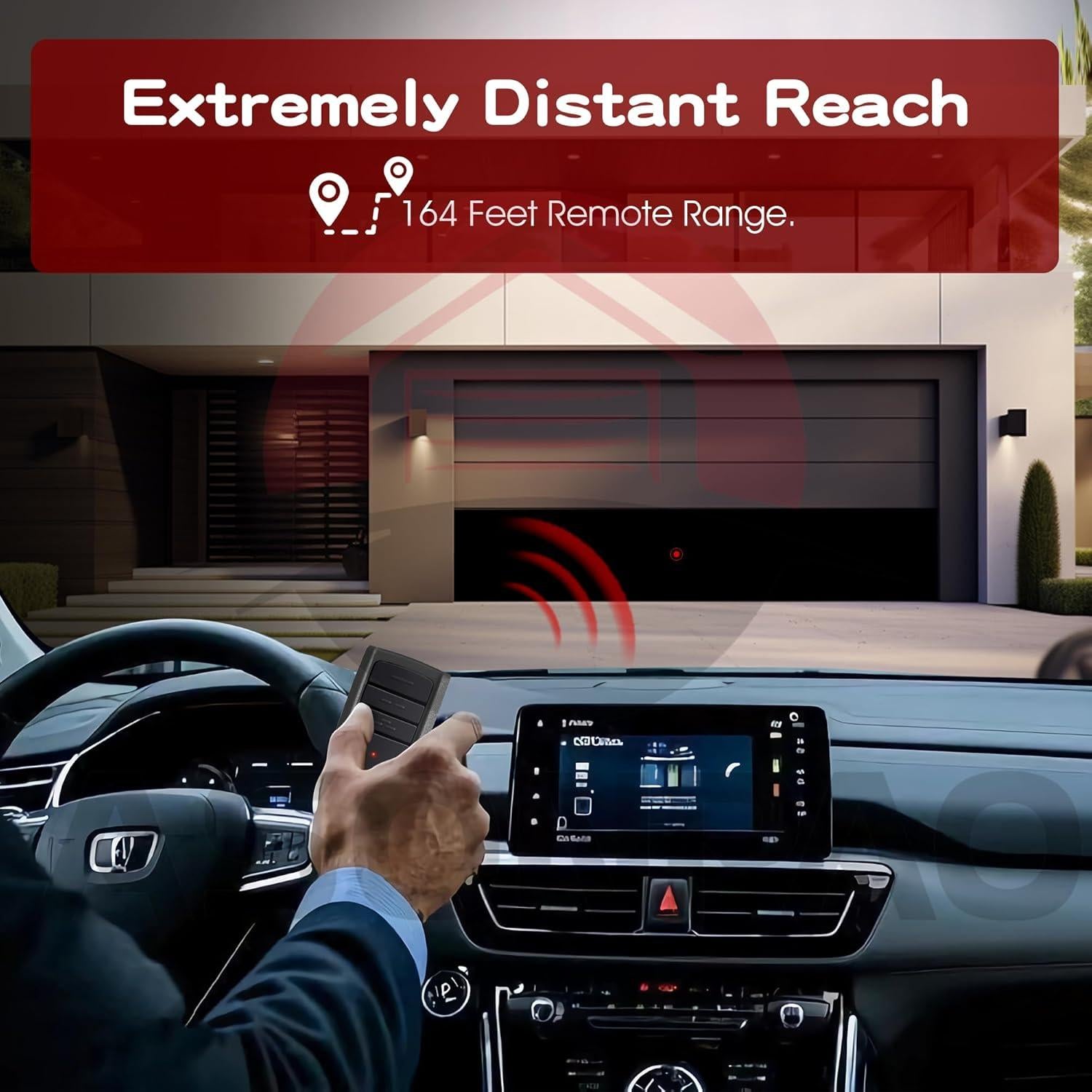 Abridor de Puerta de Garaje Remoto ASONPAO O3T-BX O3T-A 2 Pcs