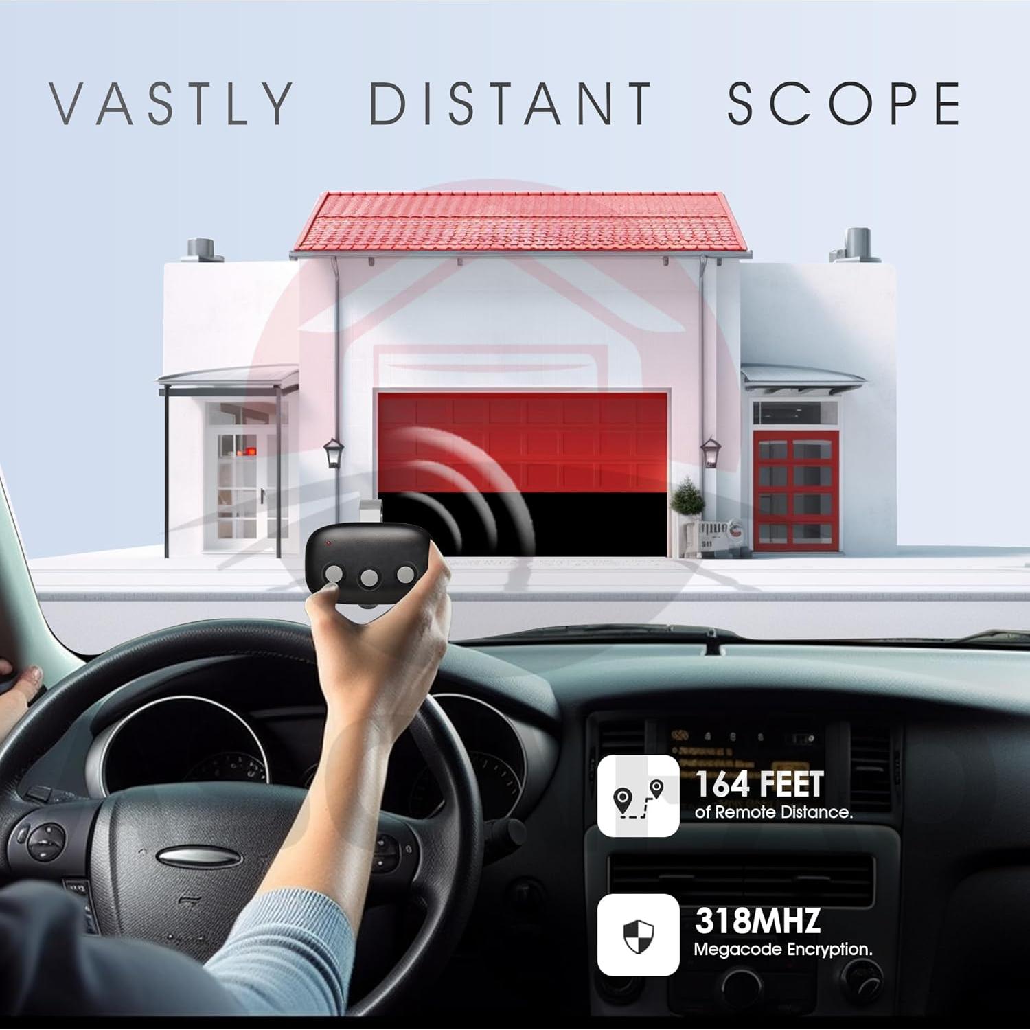 Control Remoto de Garaje ASONPAO MCT-3 Compatible LD033