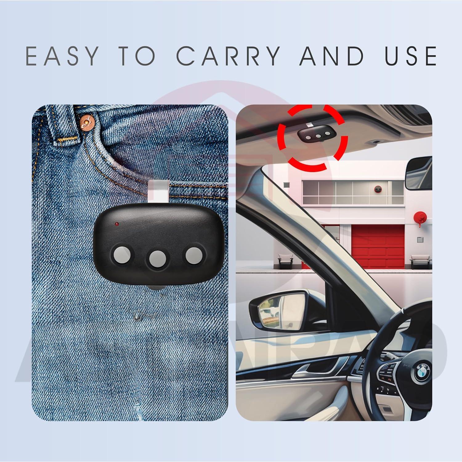 Control Remoto de Garaje ASONPAO MCT-3 Compatible LD033