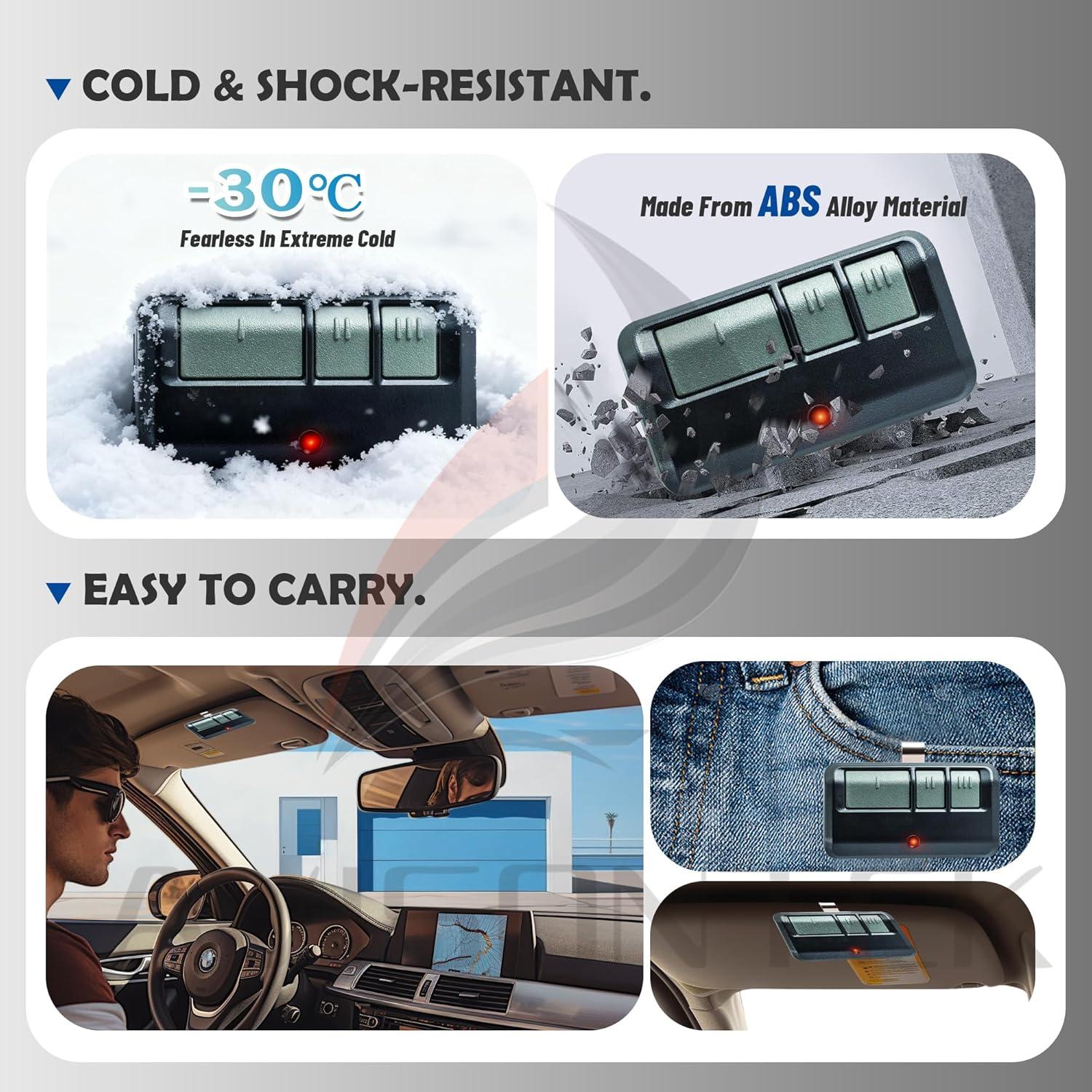 Control Remoto de Puerta de Garaje Avisontek 953EV-P2 Universal