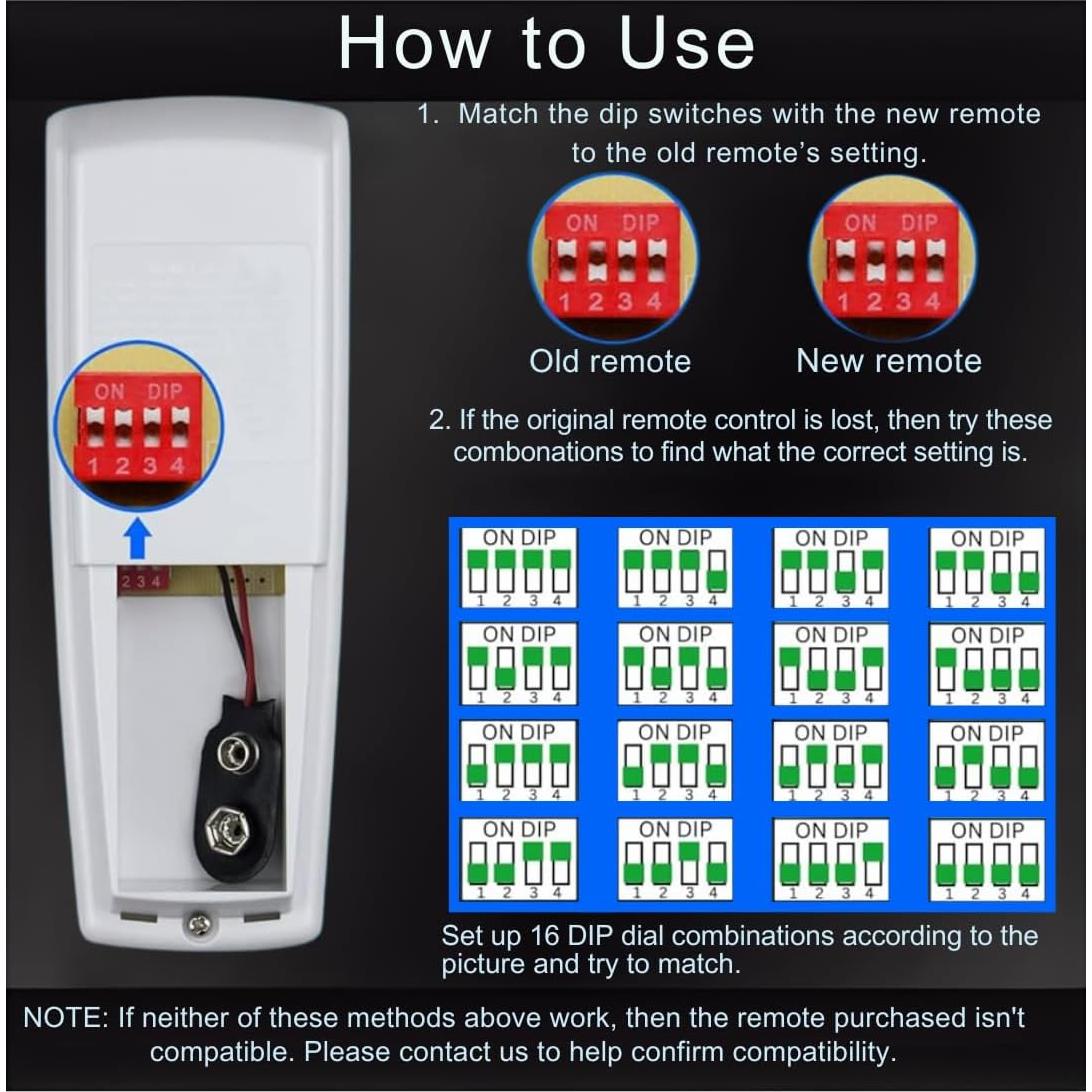 Control Remoto para Ventilador de Techo Hampton Bay FAN-HD