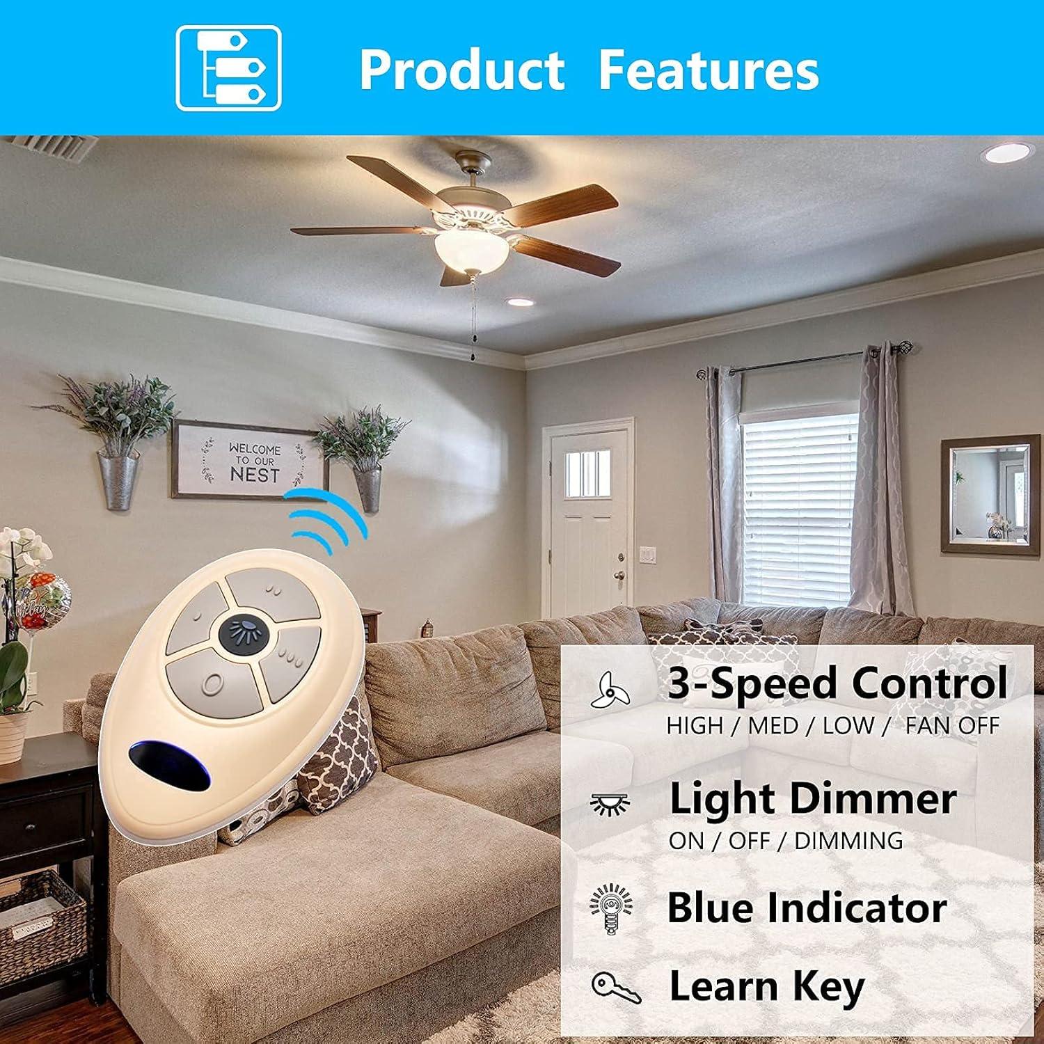 Control Remoto CENMING FAN-35T1 para Ventilador de Techo