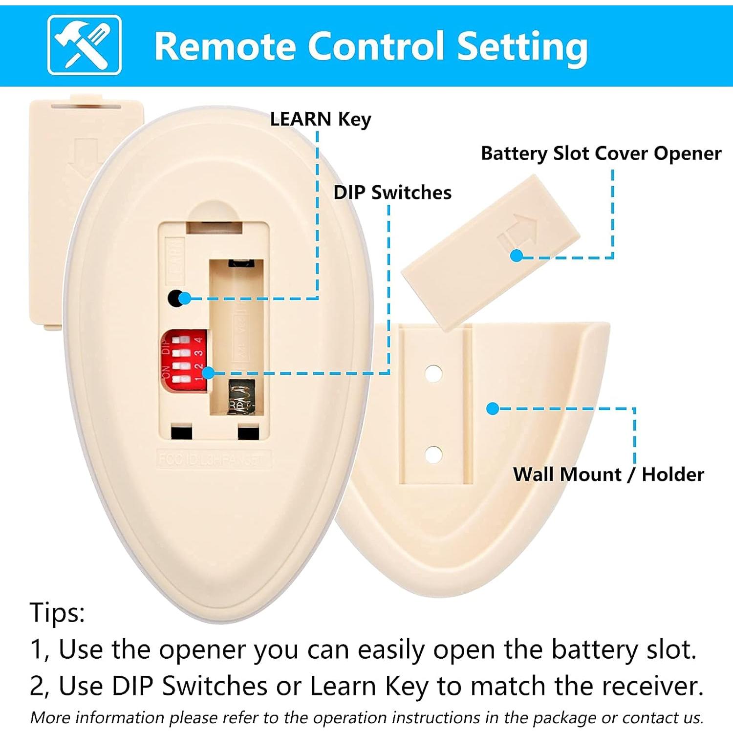 Control Remoto CENMING FAN-35T1 para Ventilador de Techo