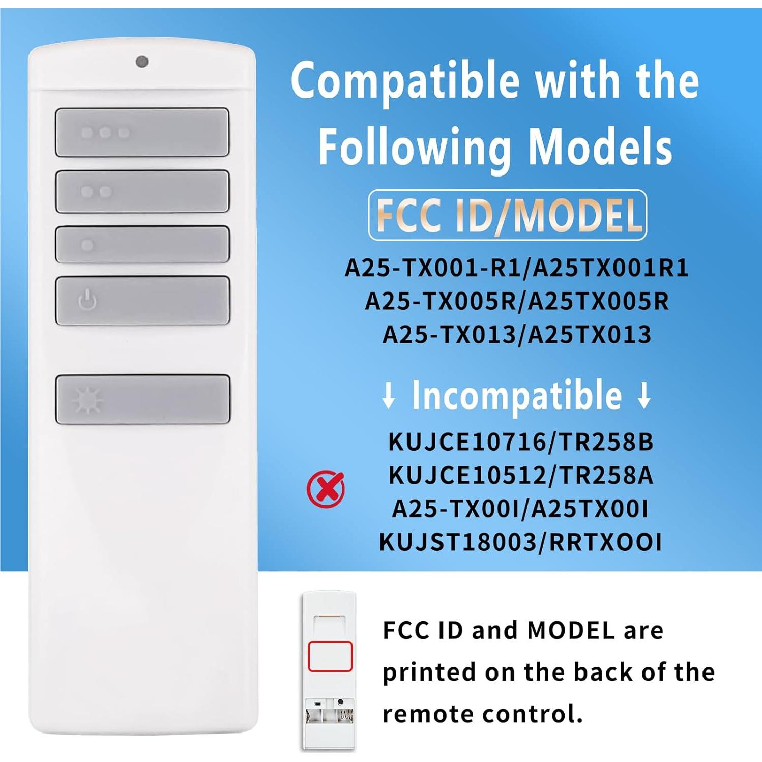 Control Remoto Universal para Ventilador de Techo Harbor Breeze RC-92T