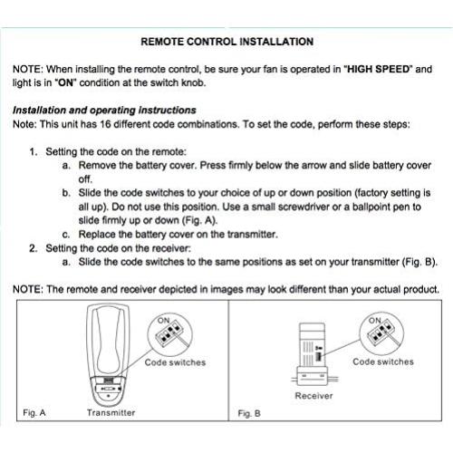 Control Remoto Anderic FAN-9T para Ventiladores de Techo