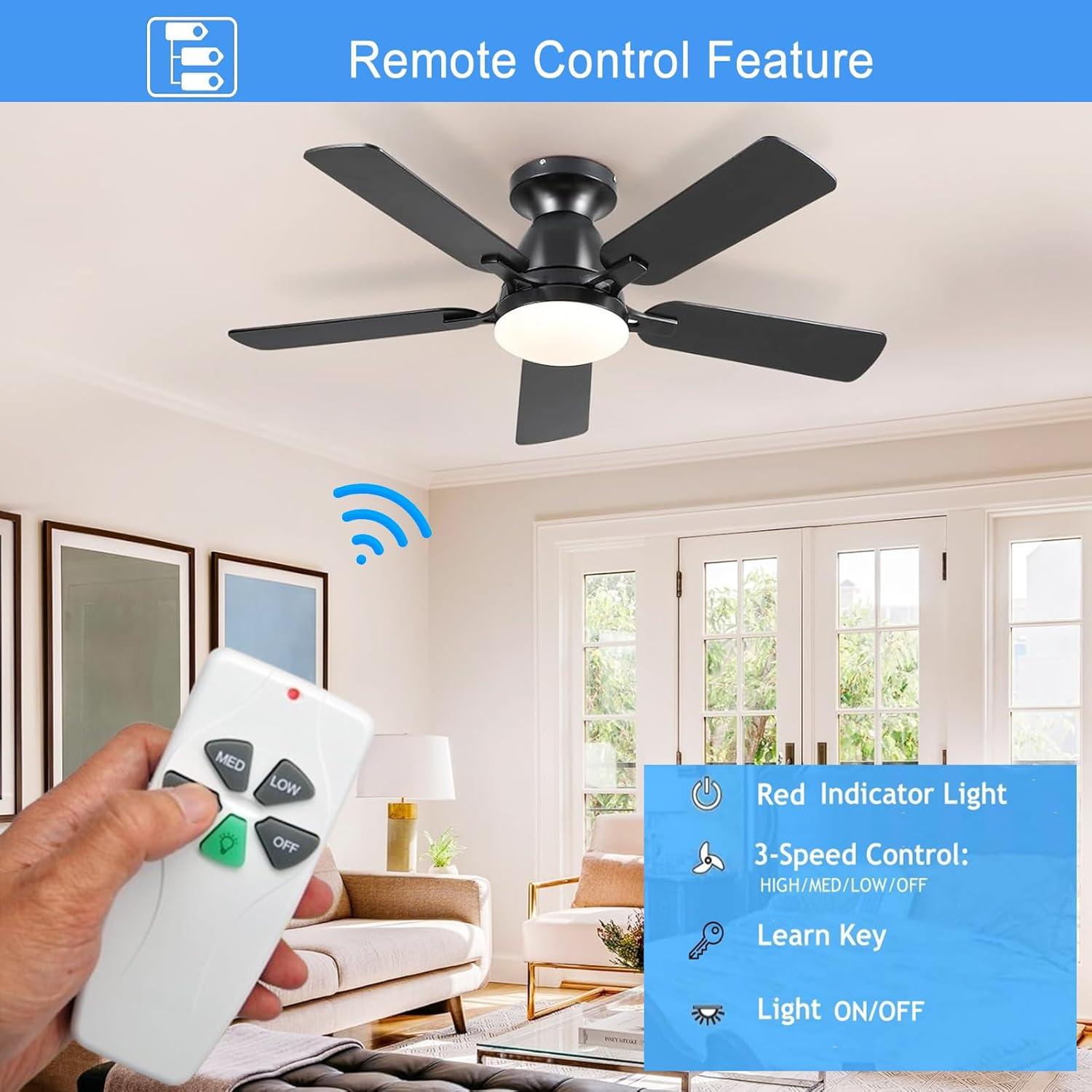 Control Remoto Universal para Ventilador de Techo UBORSY FAN-53T