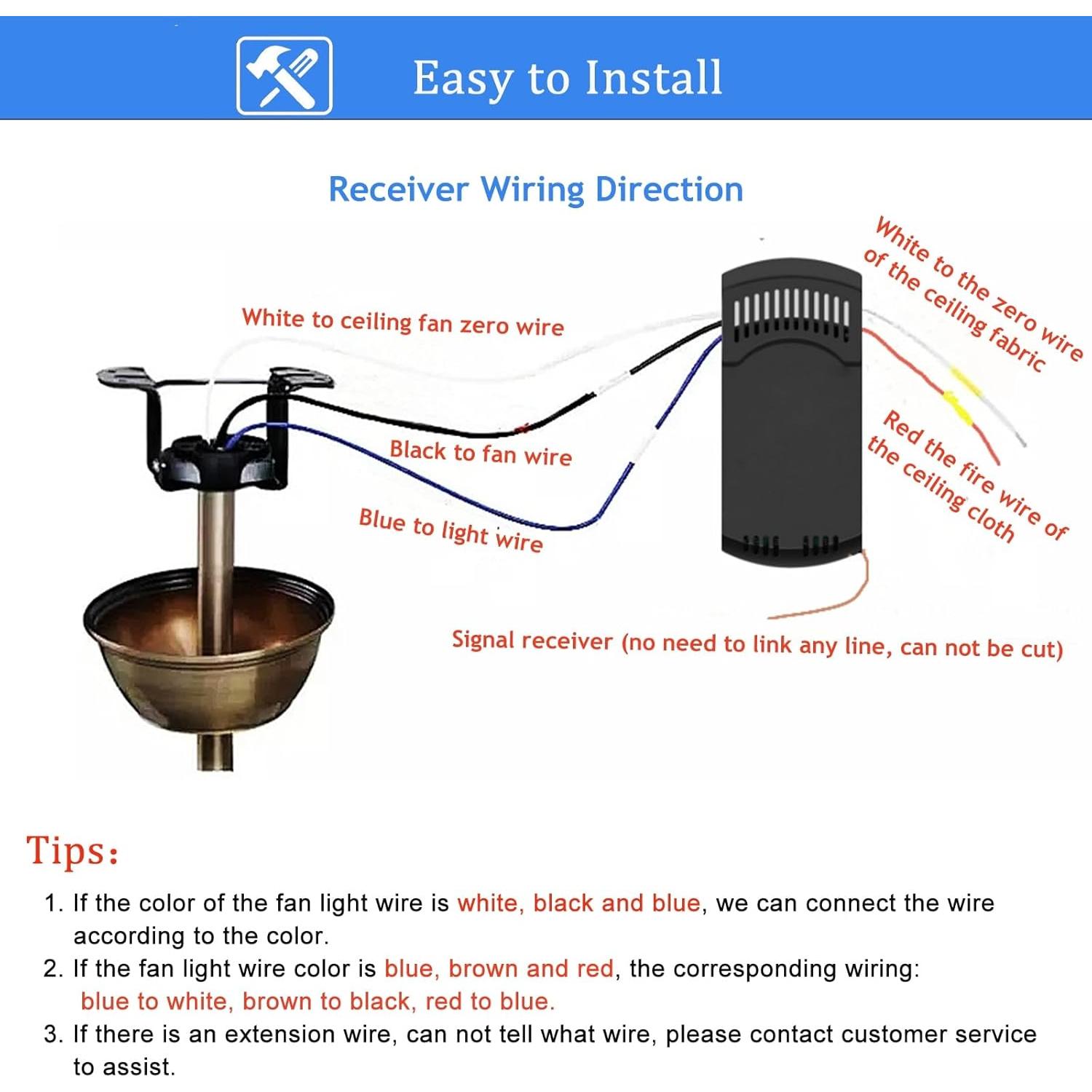 Control Remoto Universal para Ventilador de Techo UBORSY FAN-53T