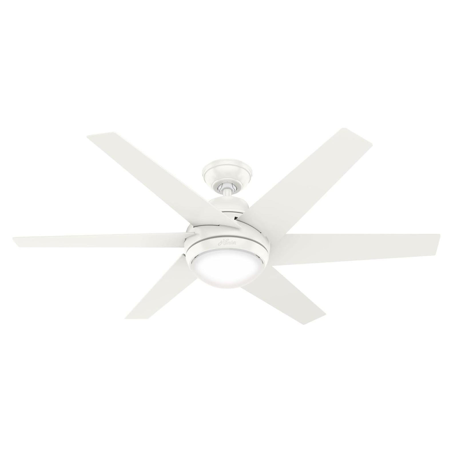 Ventilador de Techo Hunter Sotto 52" Blanco LED Control Remoto