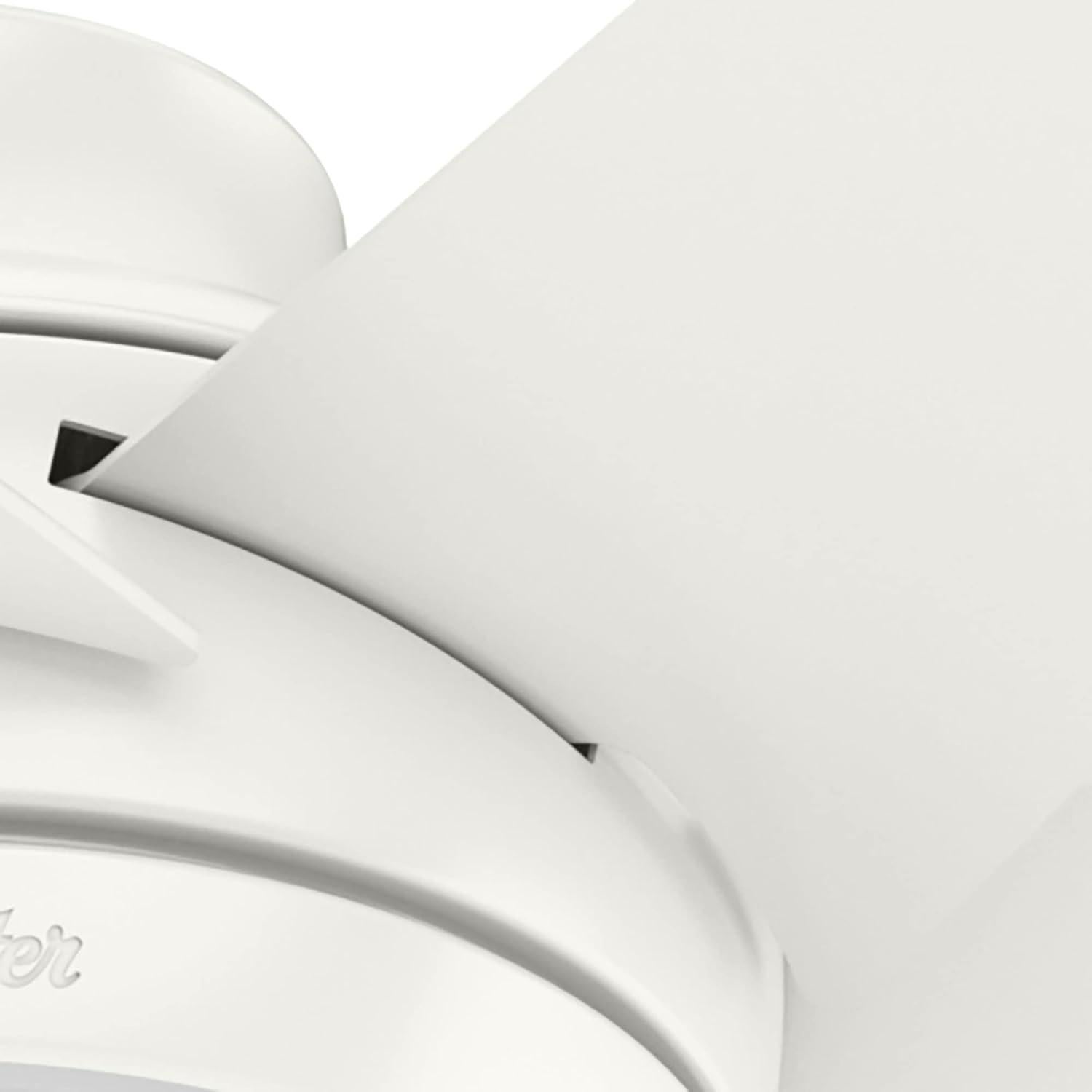 Ventilador de Techo Hunter Sotto 52" Blanco LED Control Remoto