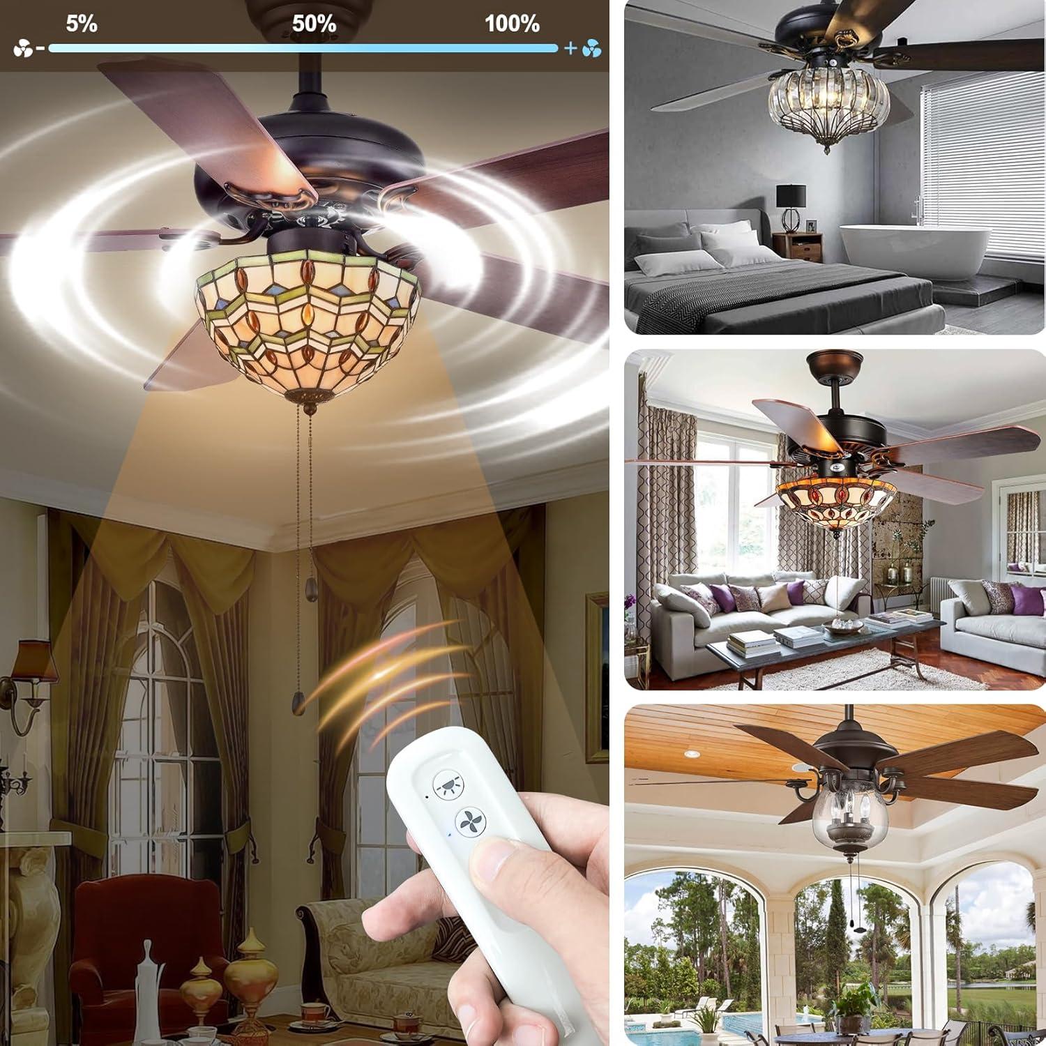 Control Remoto de Ventilador Hunter 99813 3 Velocidades 434MHz